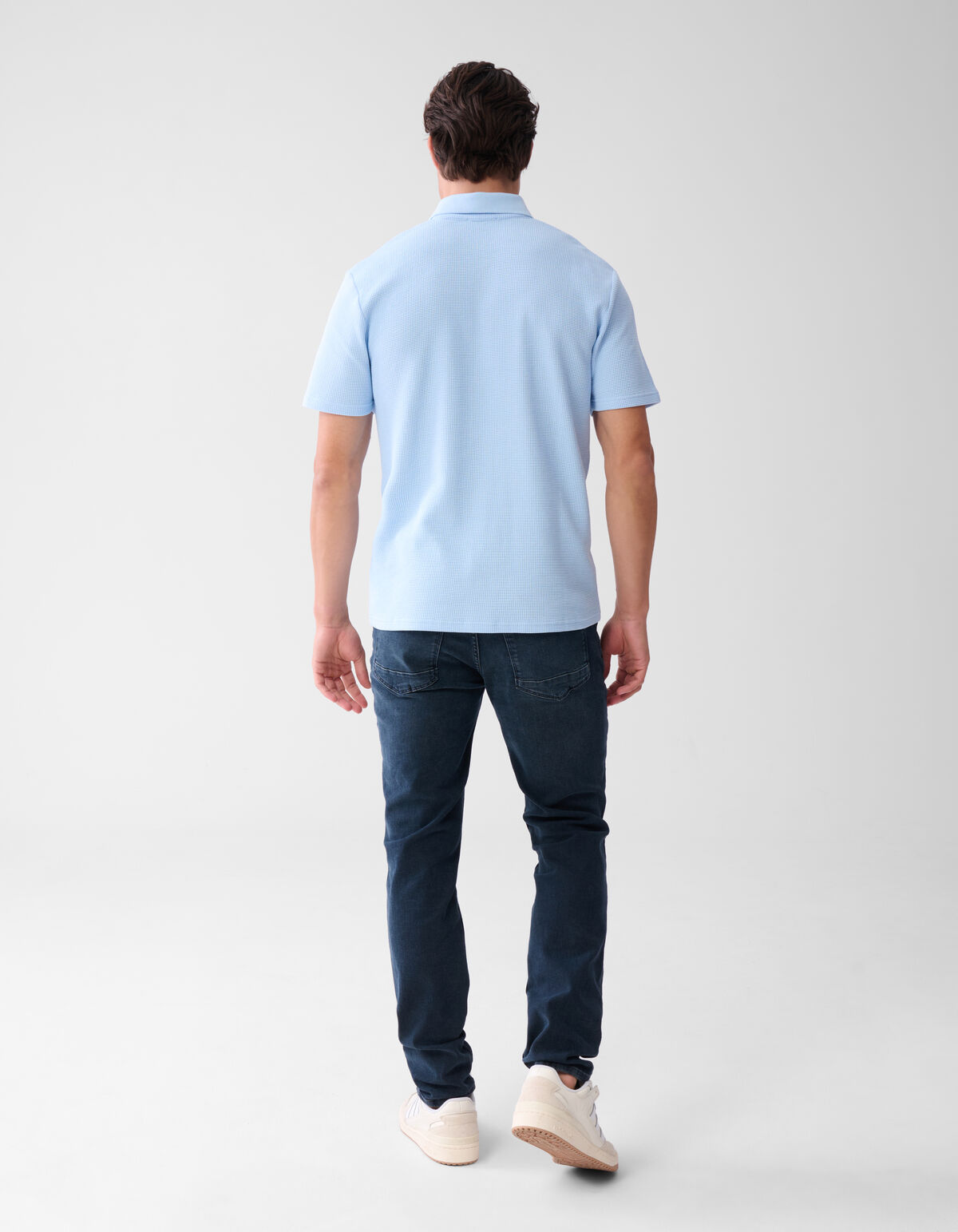 Struktur Polo Hellblau SHOEBY MEN