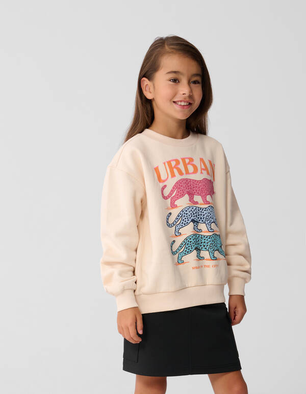 Urban Artwork Pullover Zand SHOEBY GIRLS