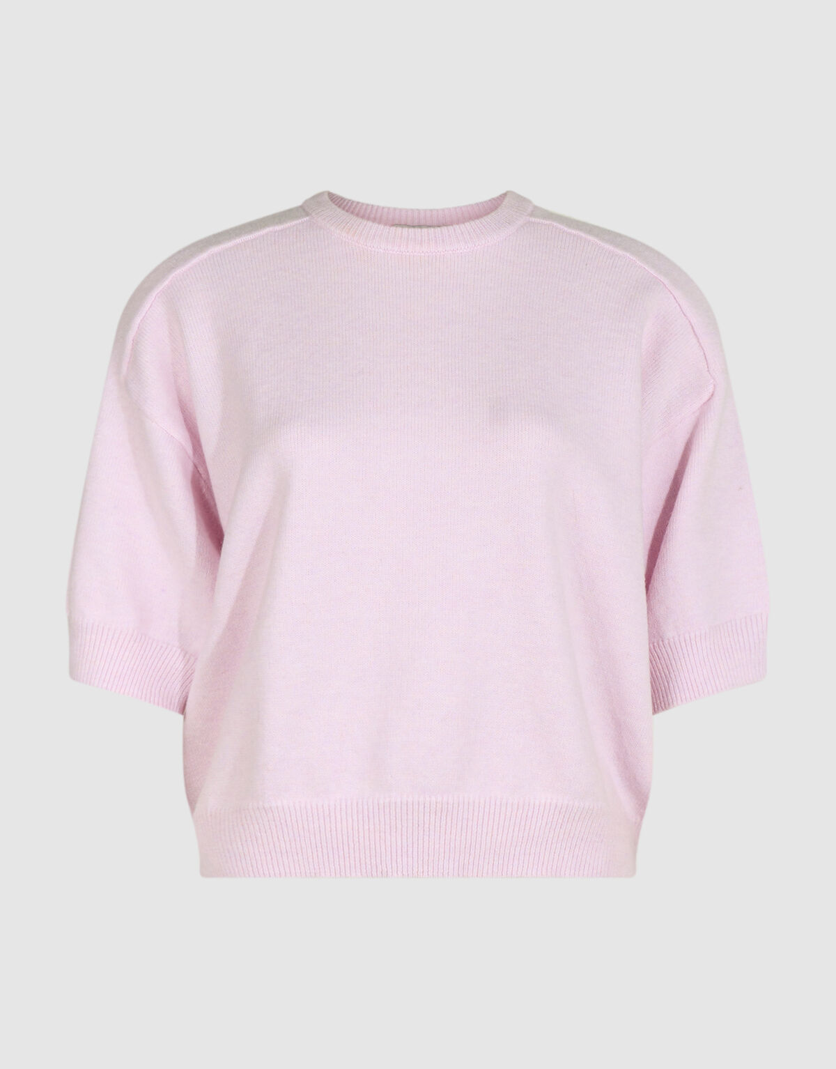 Kurz&auml;rmelige Strickpullover Hellrosa By Mieke SHOEBY WOMEN