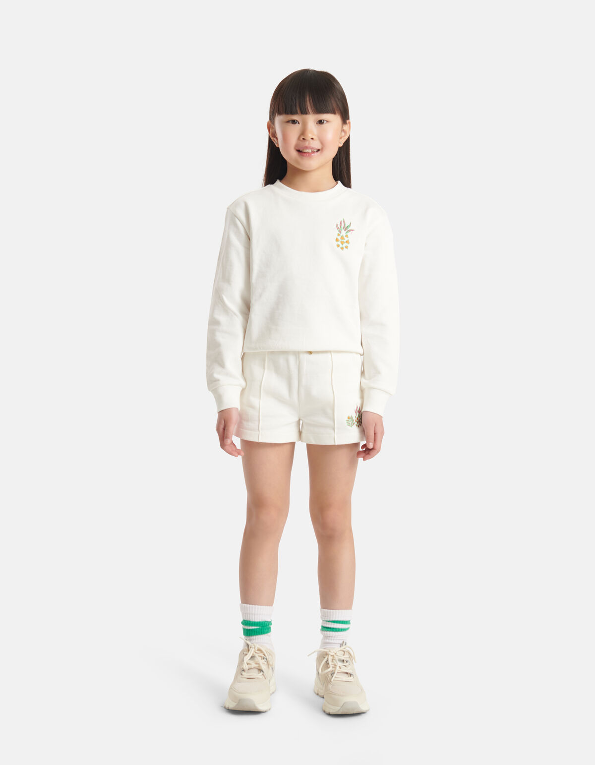 Bestickter Pullover Off White SHOEBY GIRLS