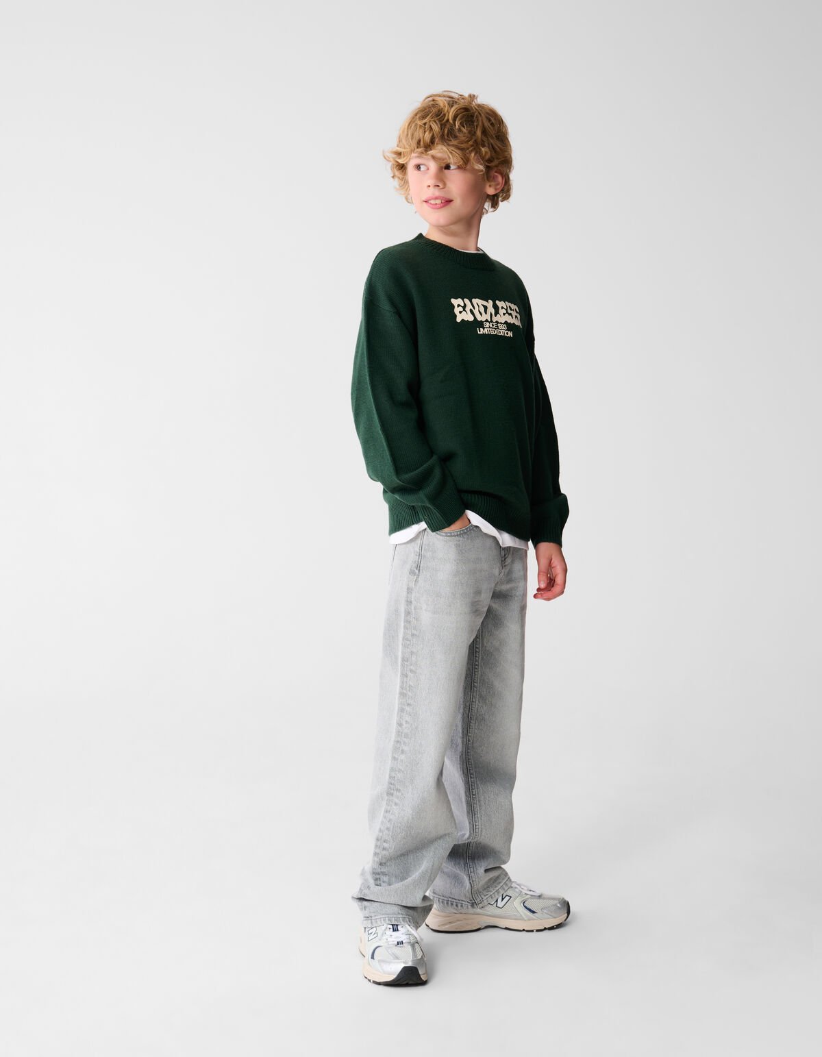 Endloses Kunstwerk Pullover Dunkelgrün SHOEBY BOYS