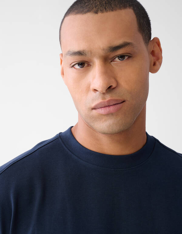 Label-T-Shirt Dunkelblau SHOEBY MEN