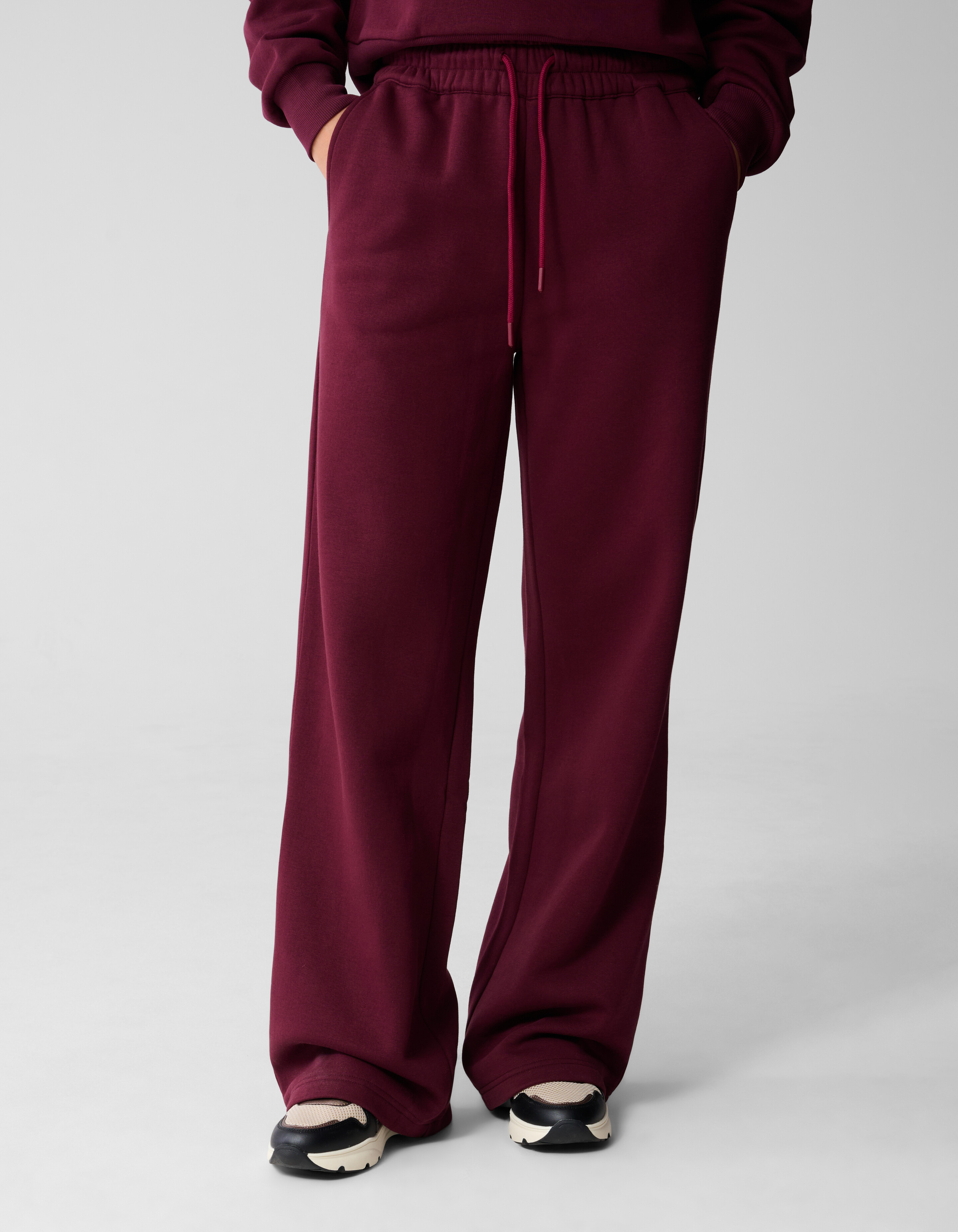 Wide Leg Jogger Pants Dunkelrot SHOEBY WOMEN