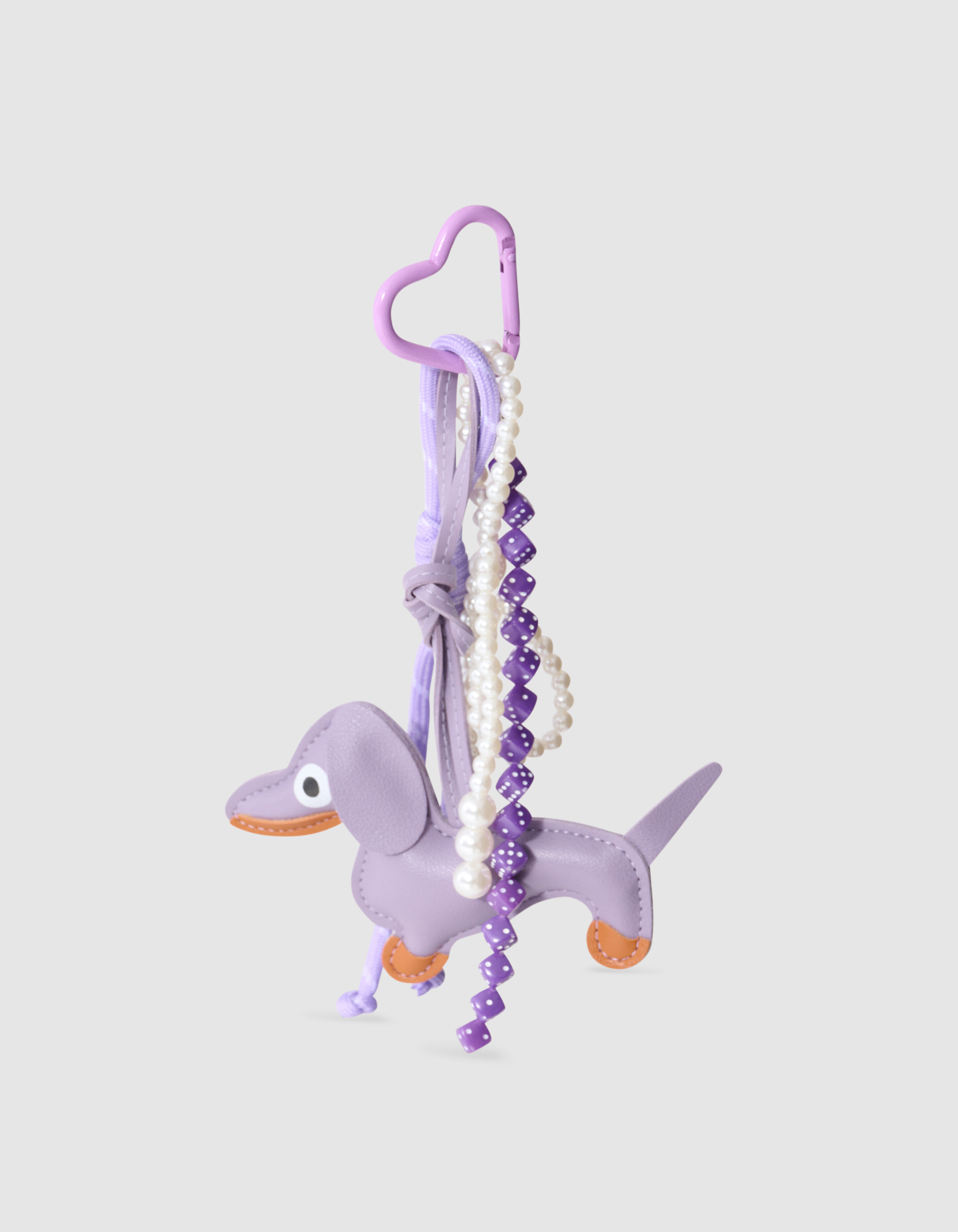 Lustiger Hund Schl&uuml;sselanh&auml;nger Lila SHOEBY ACCESSOIRES