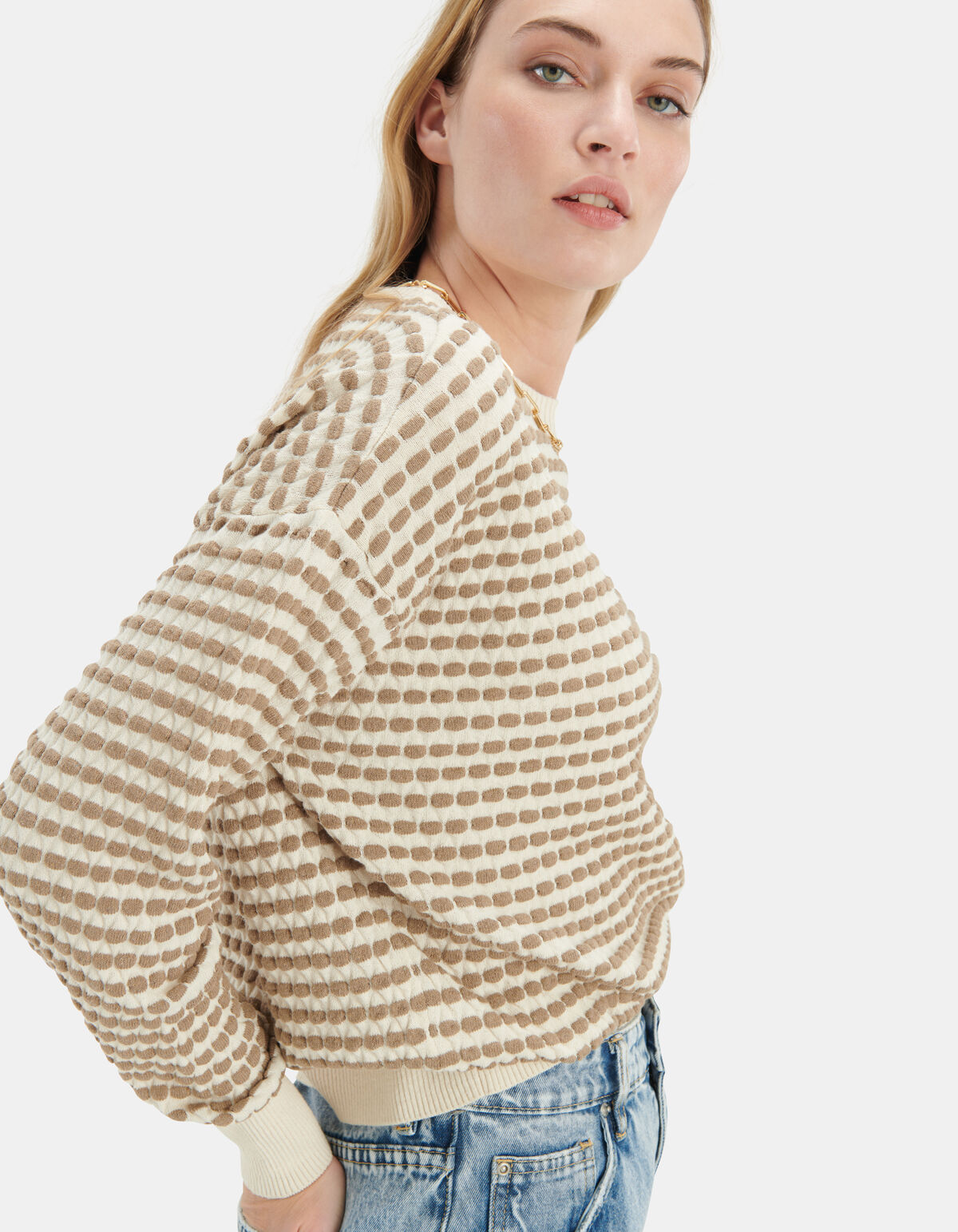 Zweifarbiger Pullover EKSEPT