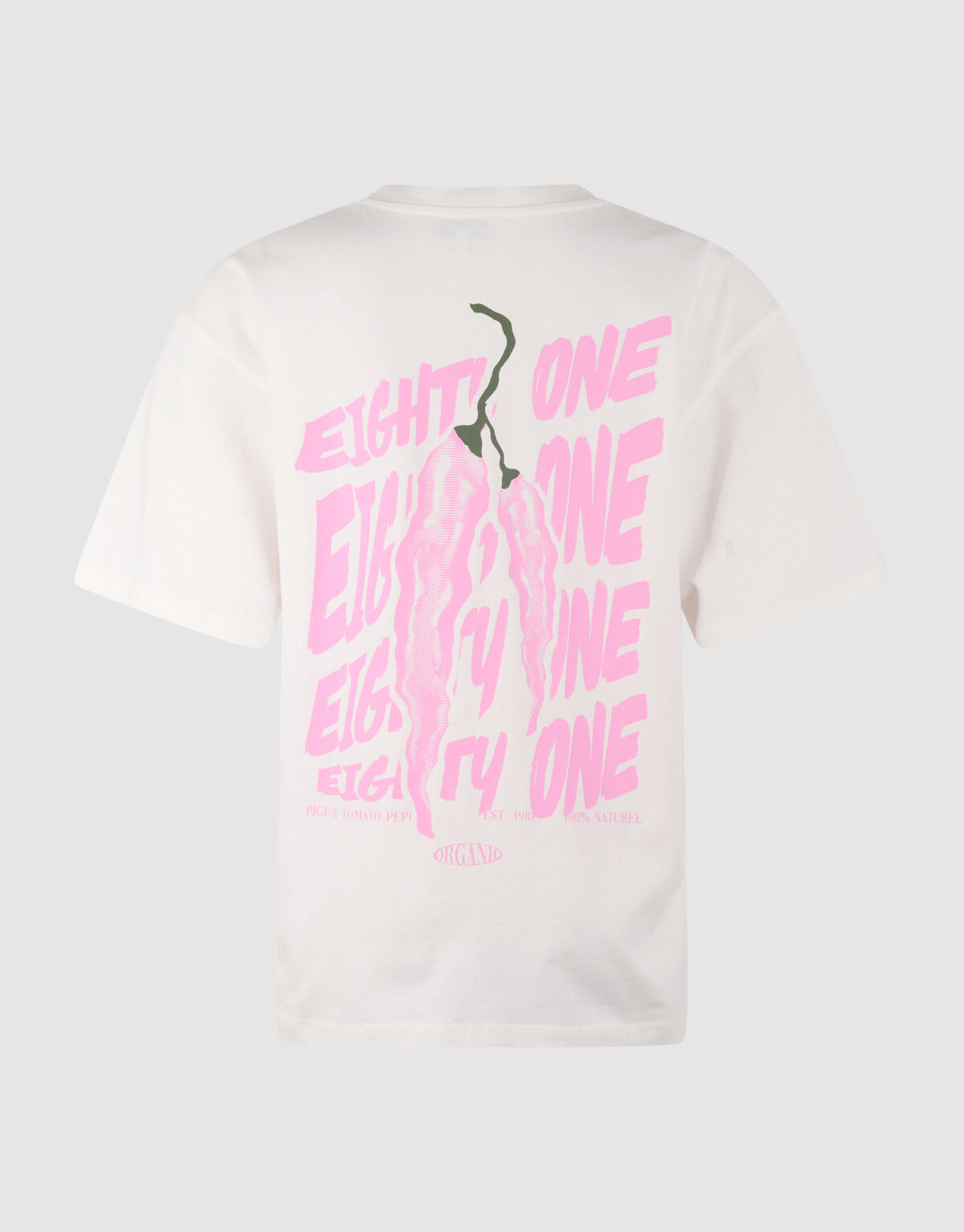 Pepper Artwork T-Shirt Gebrochen Wei&szlig; SHOEBY WOMEN