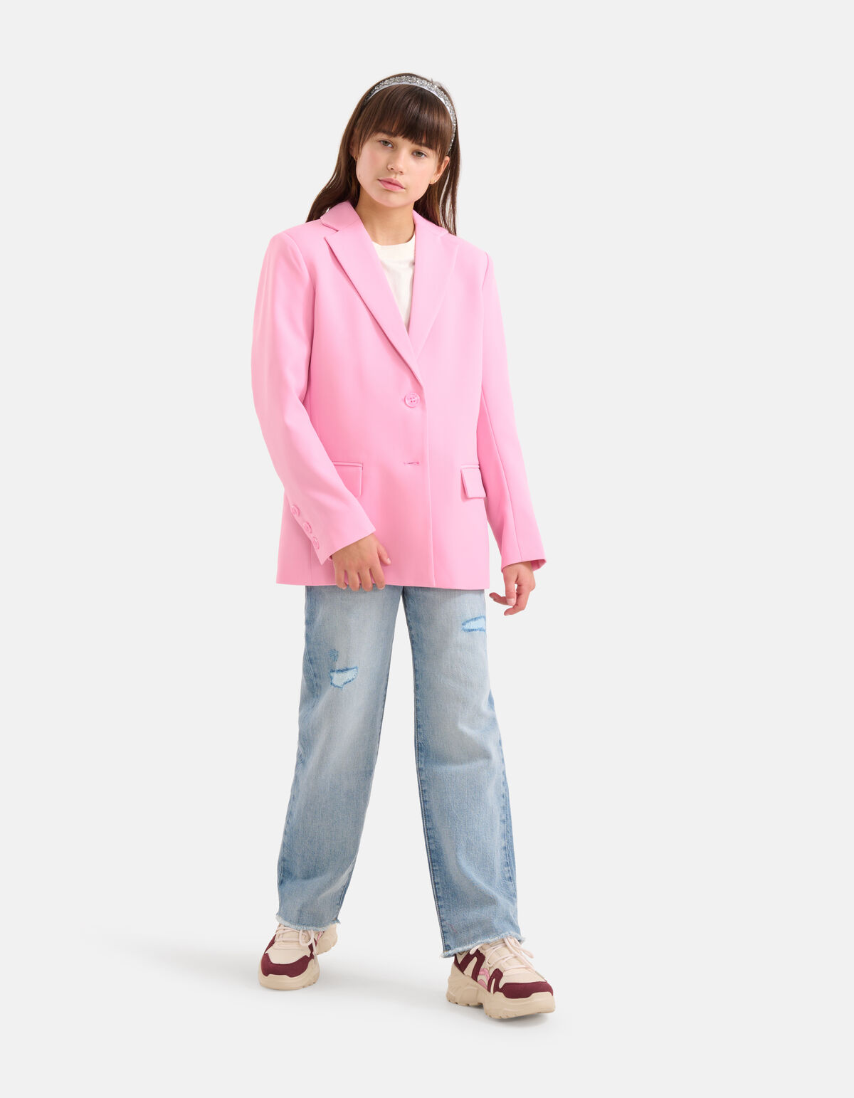 Basis Blazer Lichtroze SHOEBY GIRLS