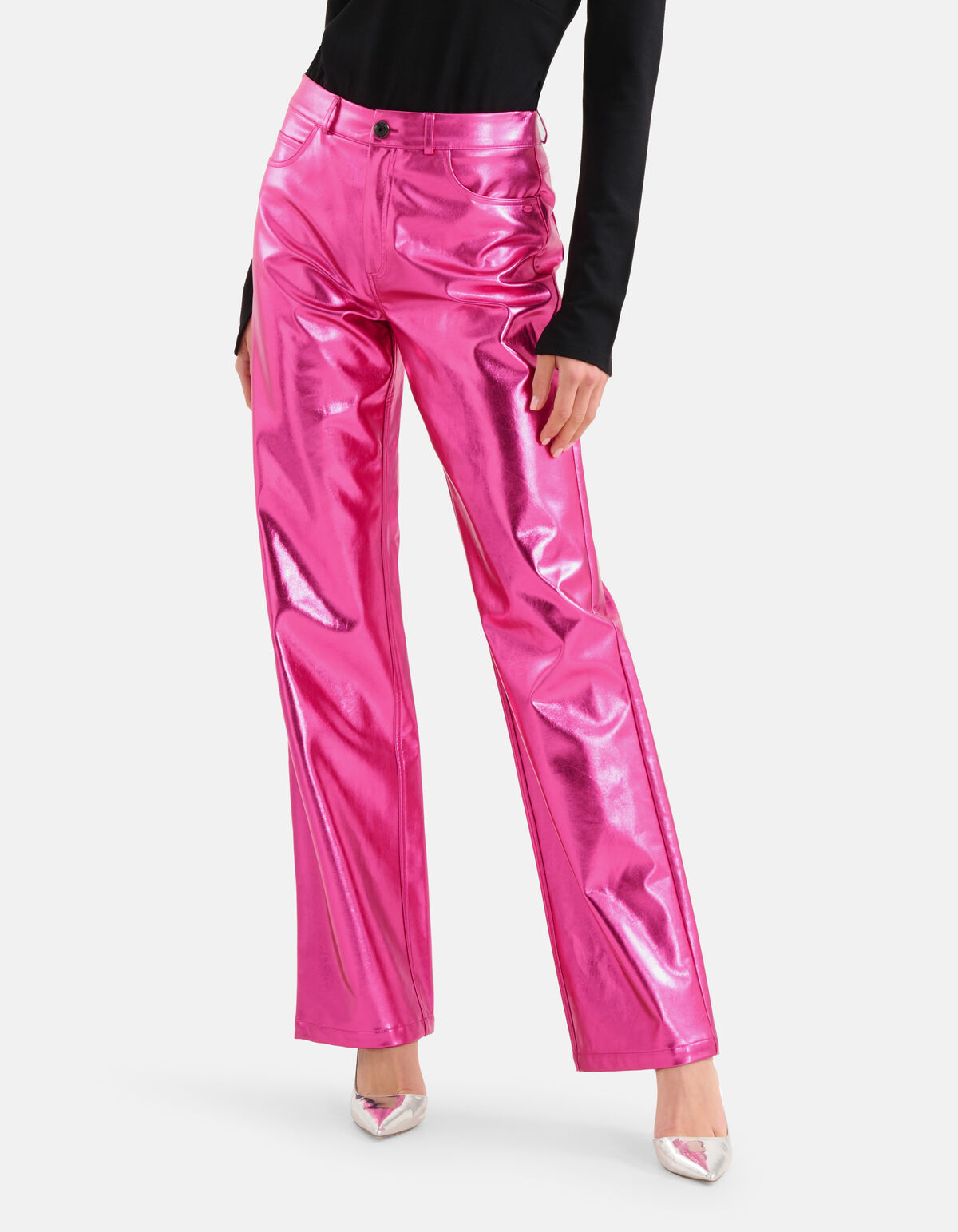Metallisch beschichtete Hose Rosa SHOEBY WOMEN