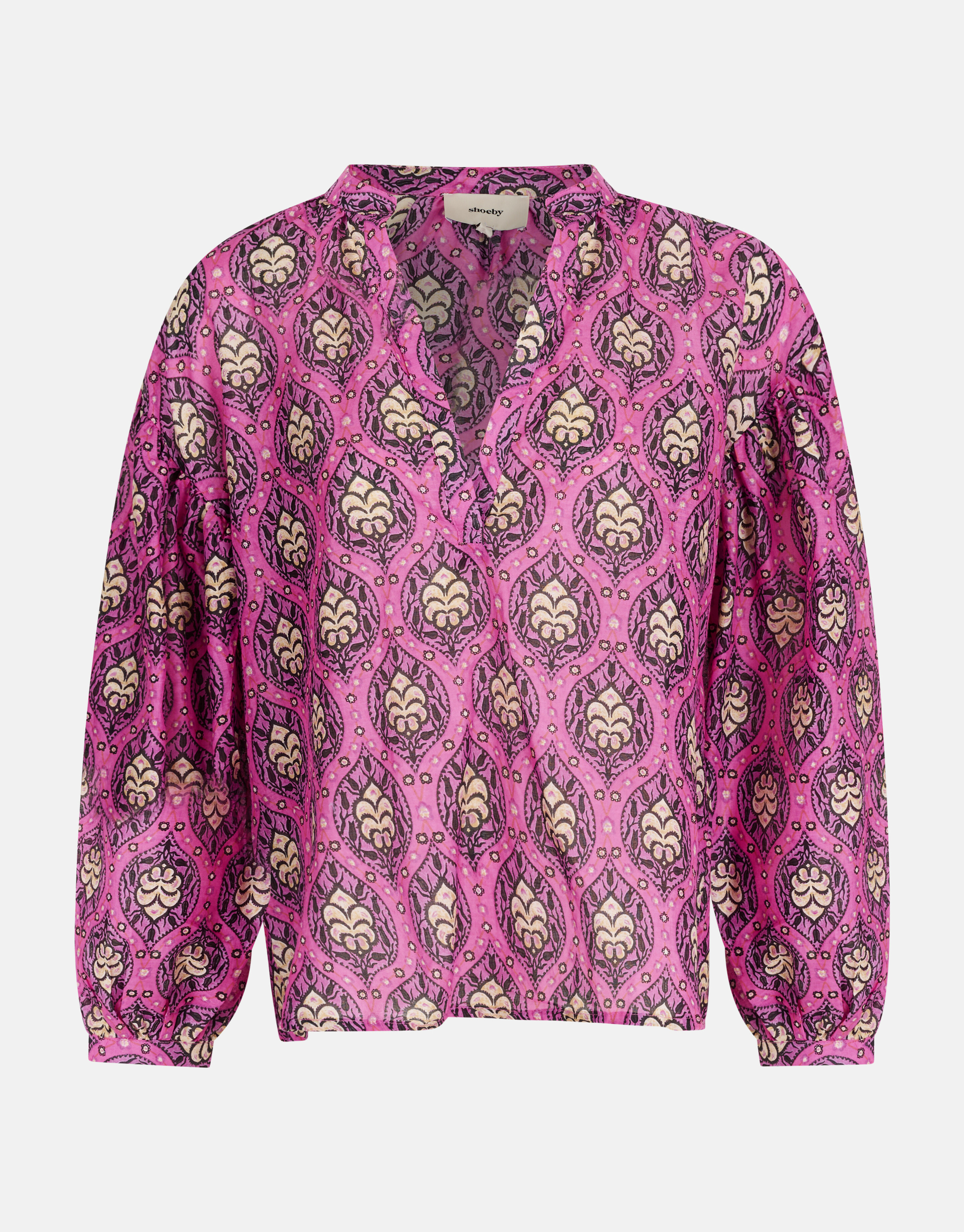 Bedruckte Voile-Bluse Rosa SHOEBY WOMEN