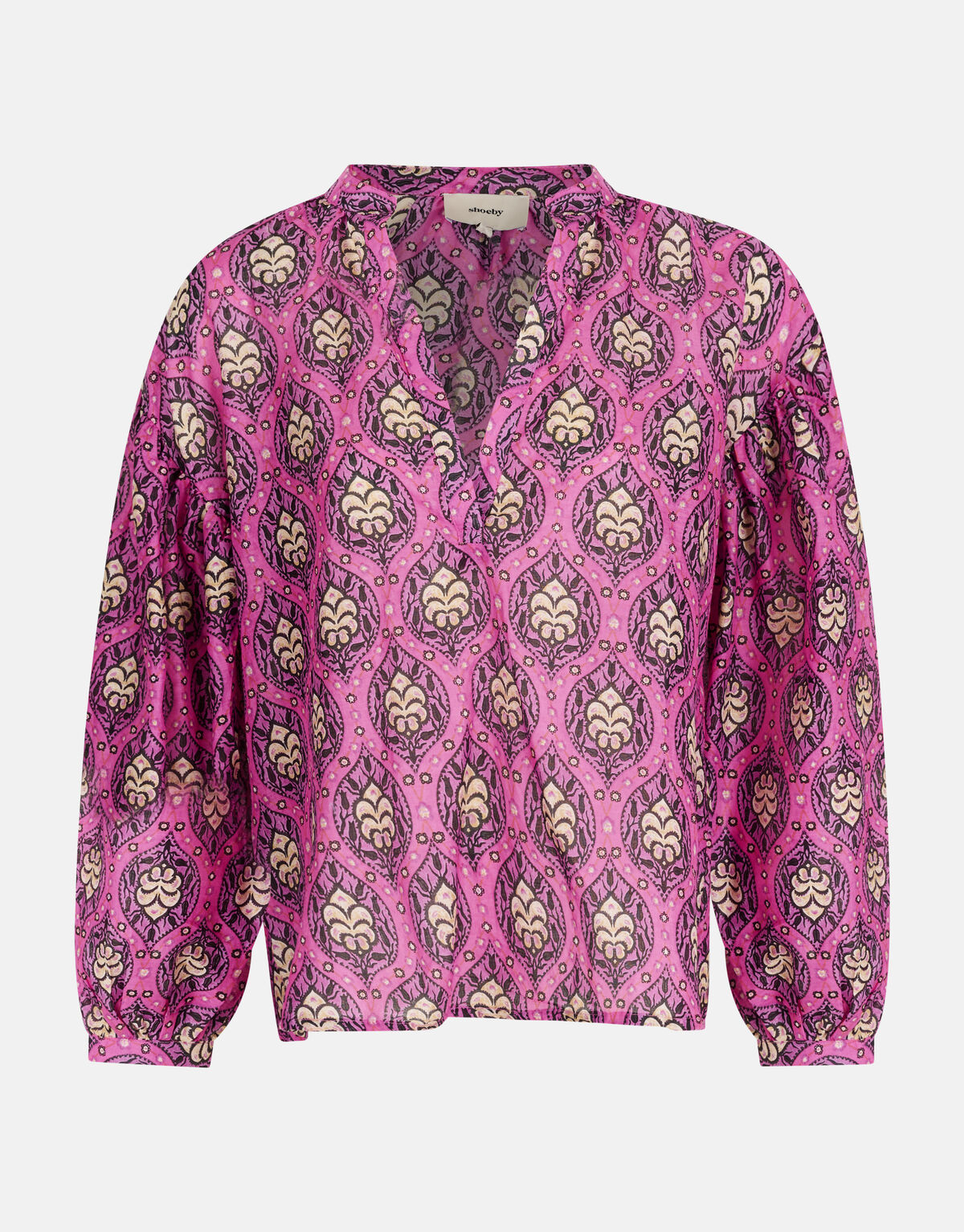 Bedruckte Voile-Bluse Rosa SHOEBY WOMEN