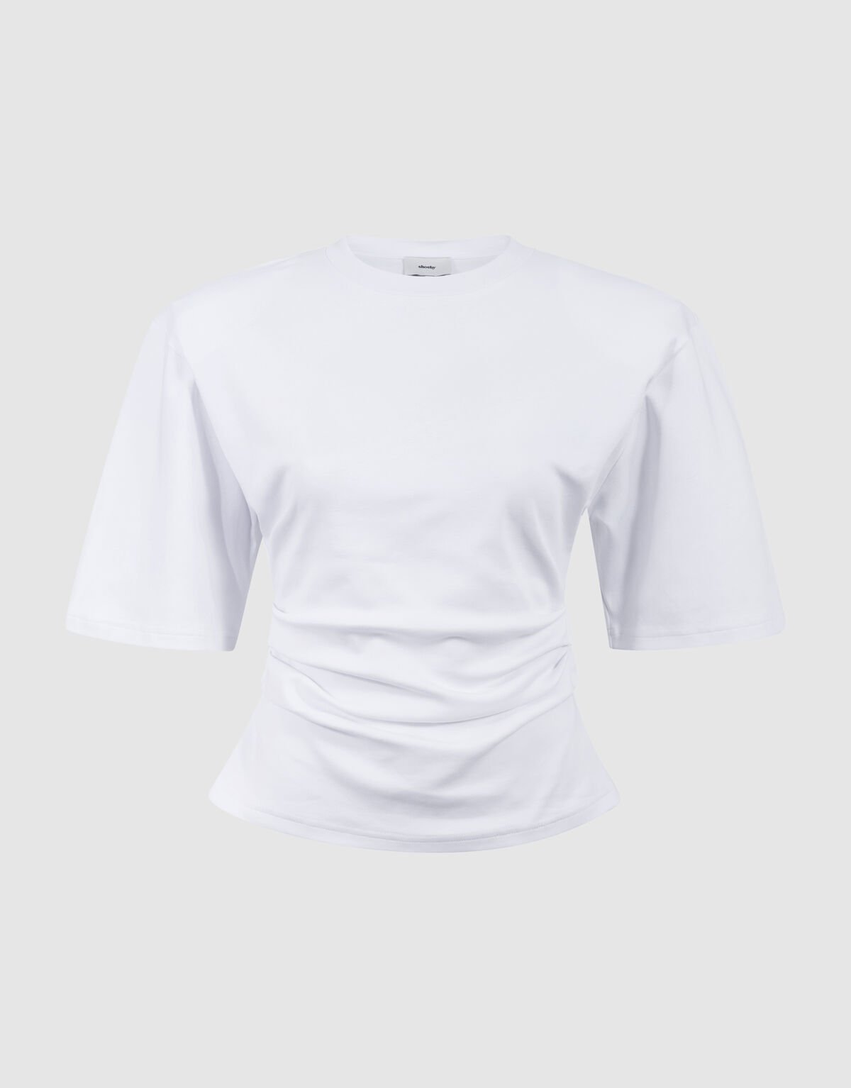 Tailliertes T-Shirt Wei&szlig; SHOEBY WOMEN