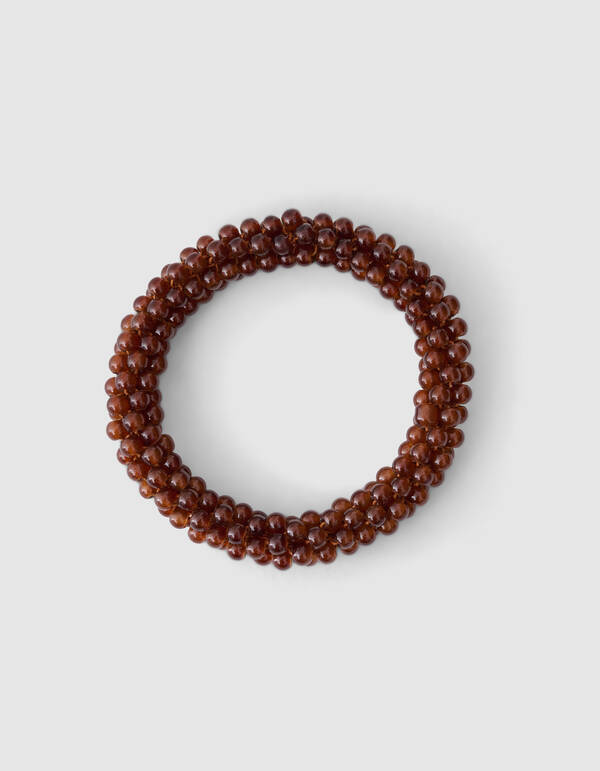 Perlen-Haargummi Dunkelbraun SHOEBY ACCESSOIRES