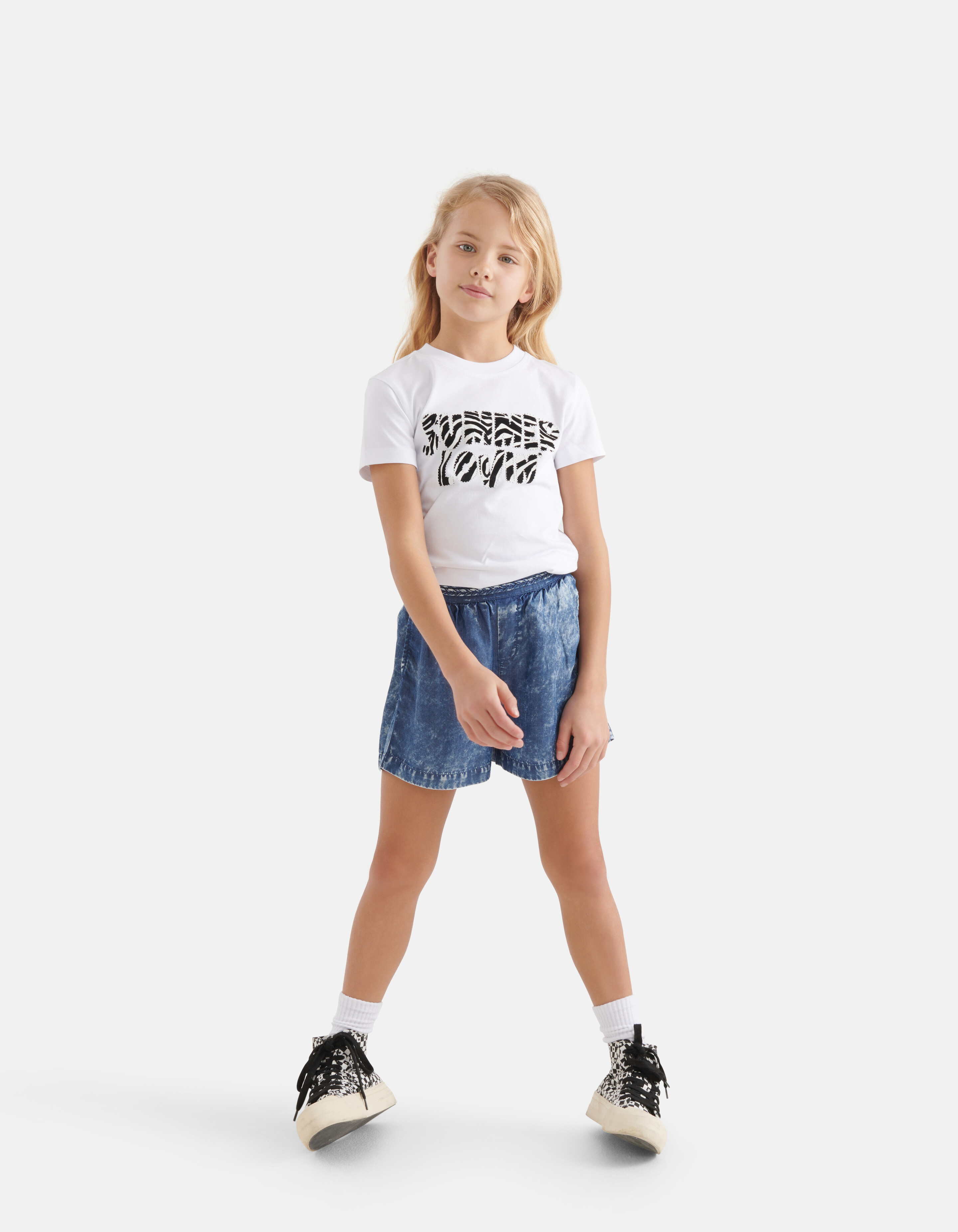 Geflochtene Shorts hellblau SHOEBY GIRLS