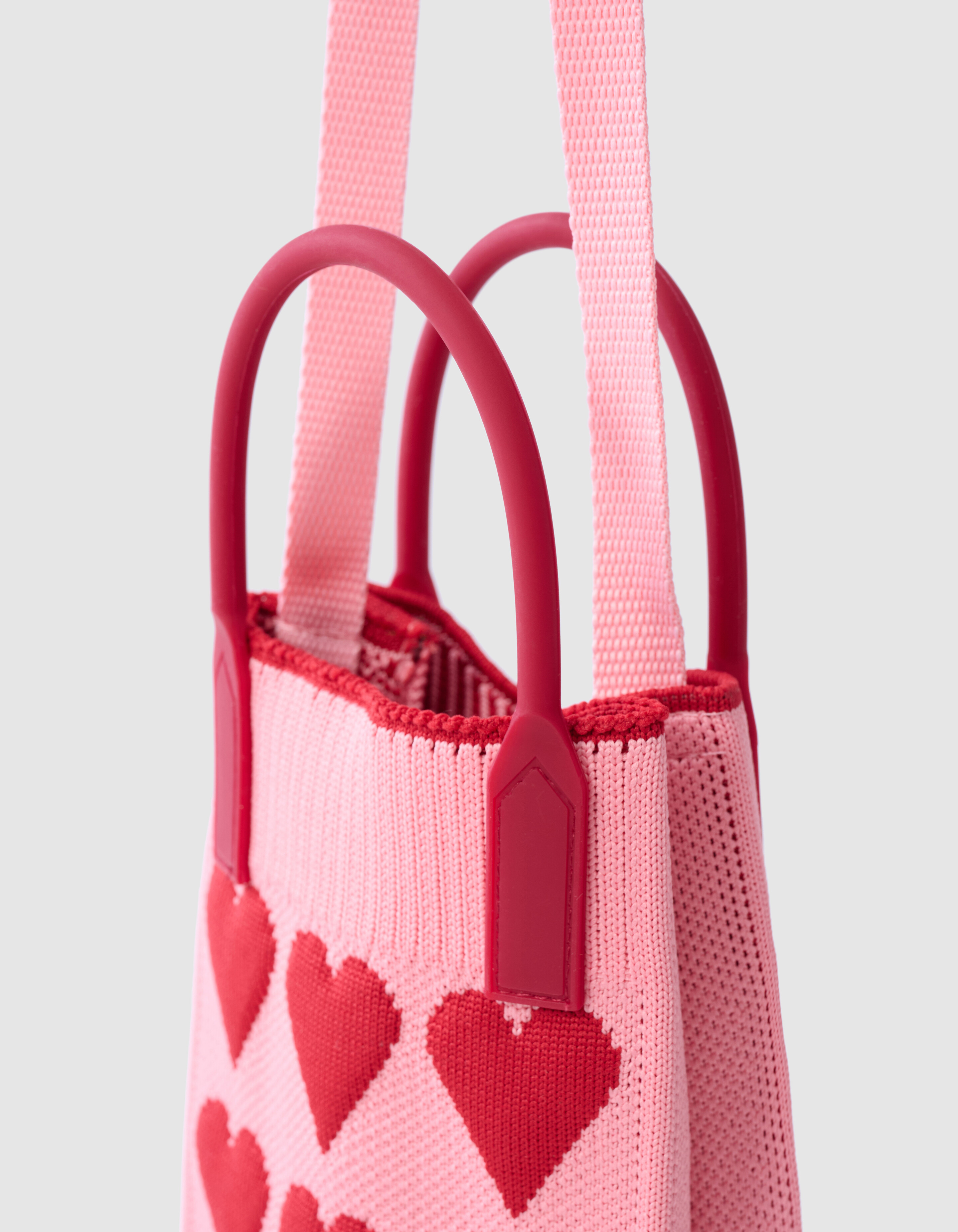 Gestricktes Herz Tasche Rosa SHOEBY ACCESSOIRES