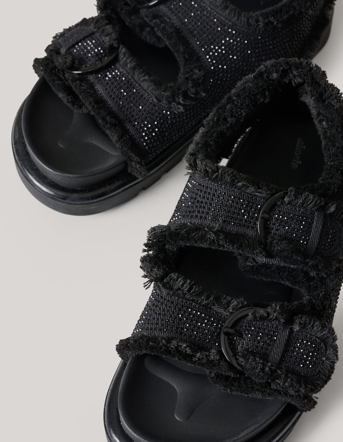 Strass-Sandalen Schwarz SHOEBY SHOES