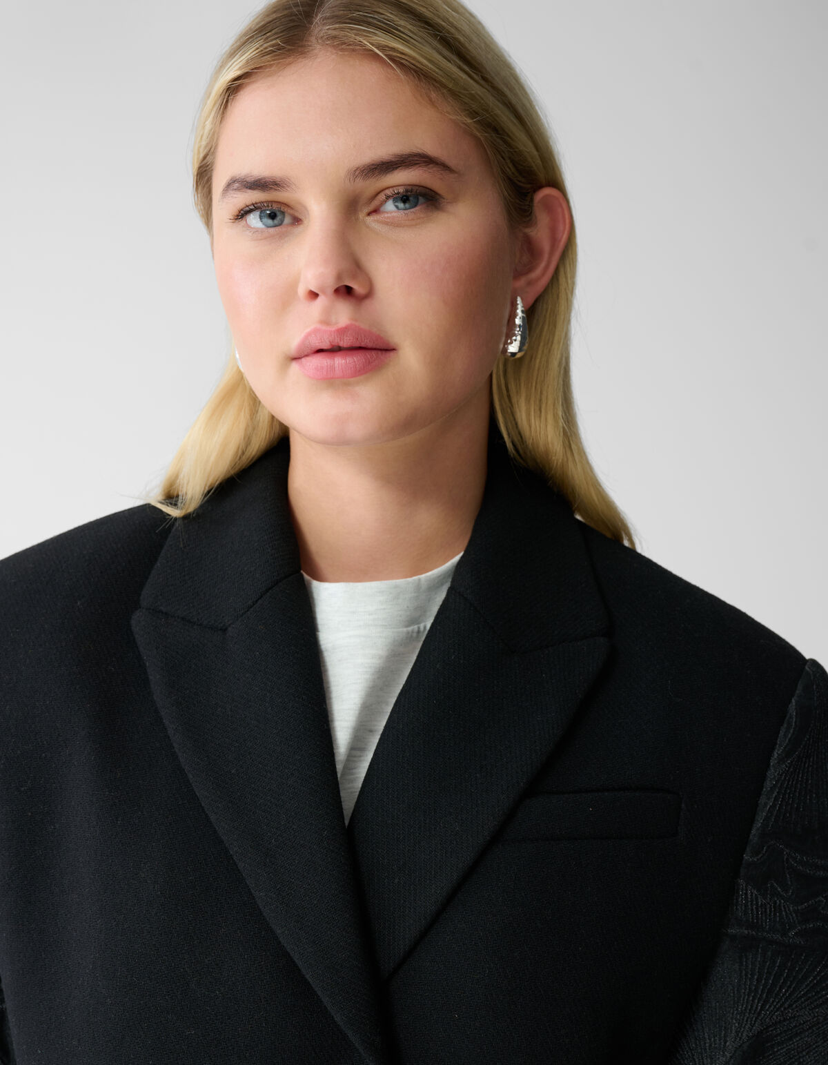 Kurze Mischjacke Schwarz SHOEBY WOMEN