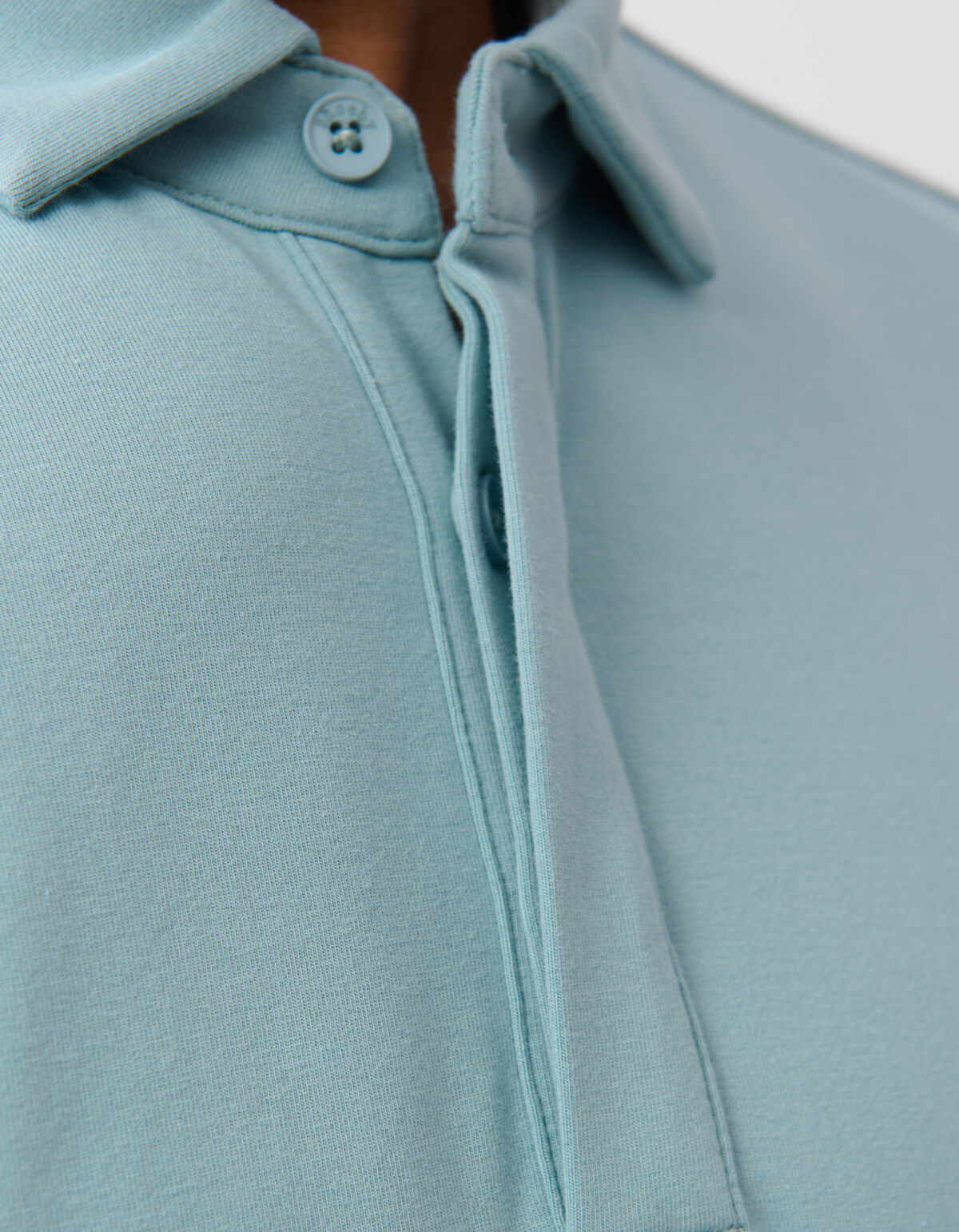 Jersey-Polo in Hellblau SHOEBY MEN