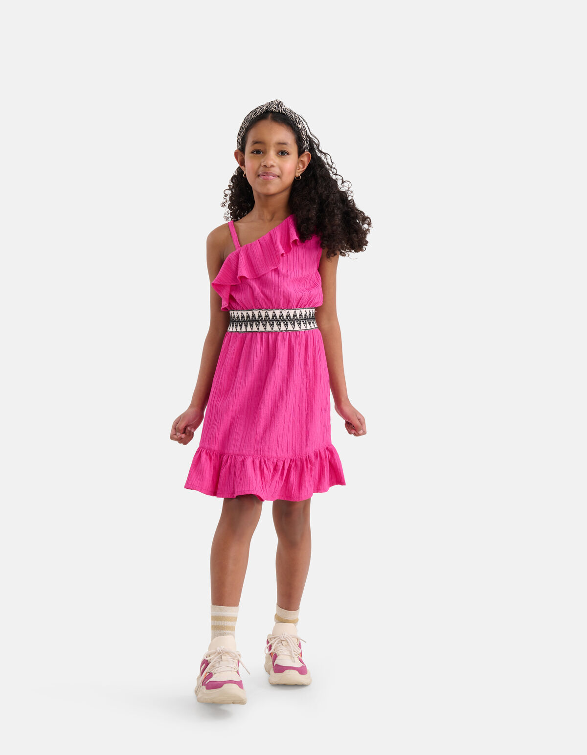 One Shoulder Jurk Roze SHOEBY GIRLS