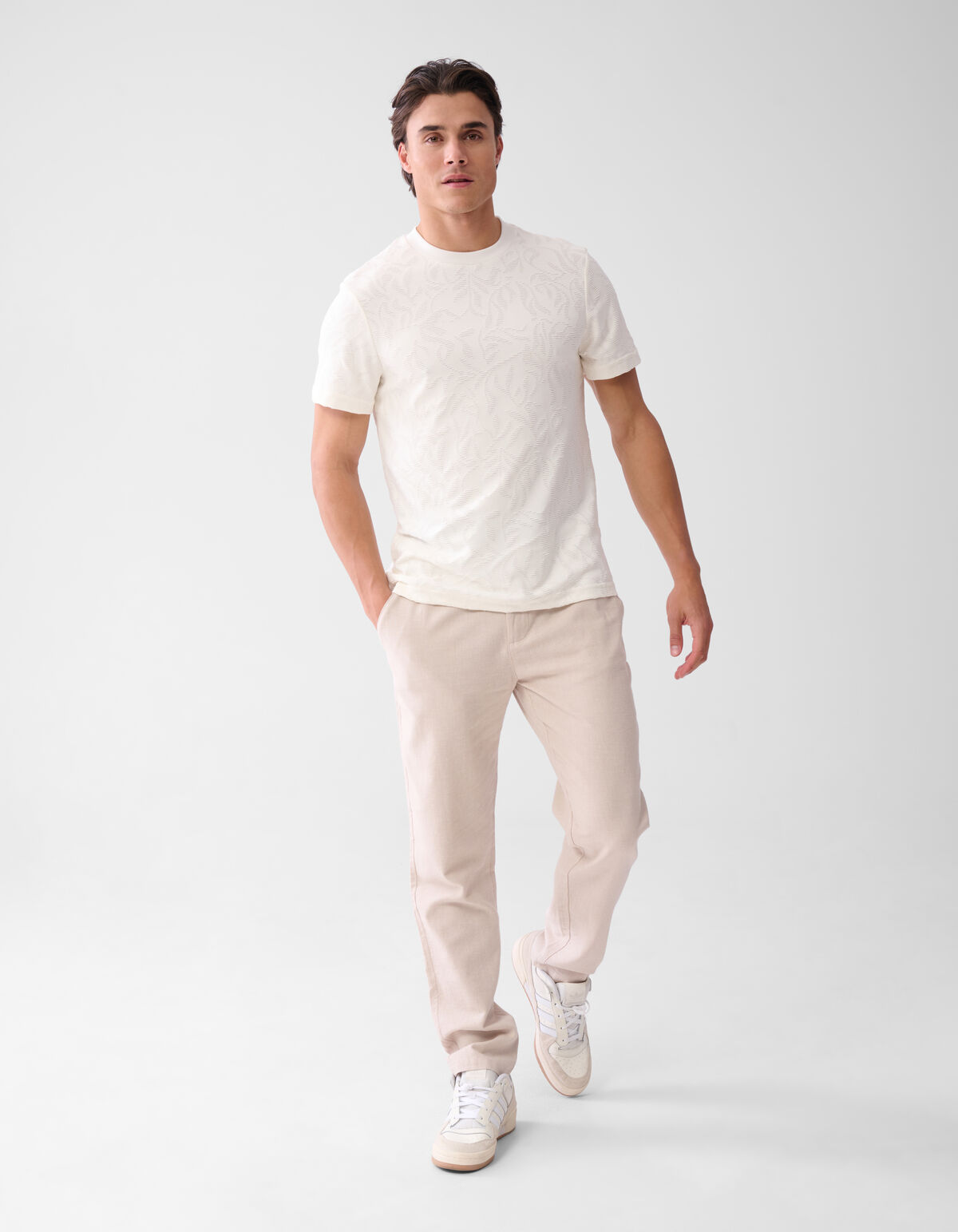 Strukturiertes T-shirt Off White SHOEBY MEN