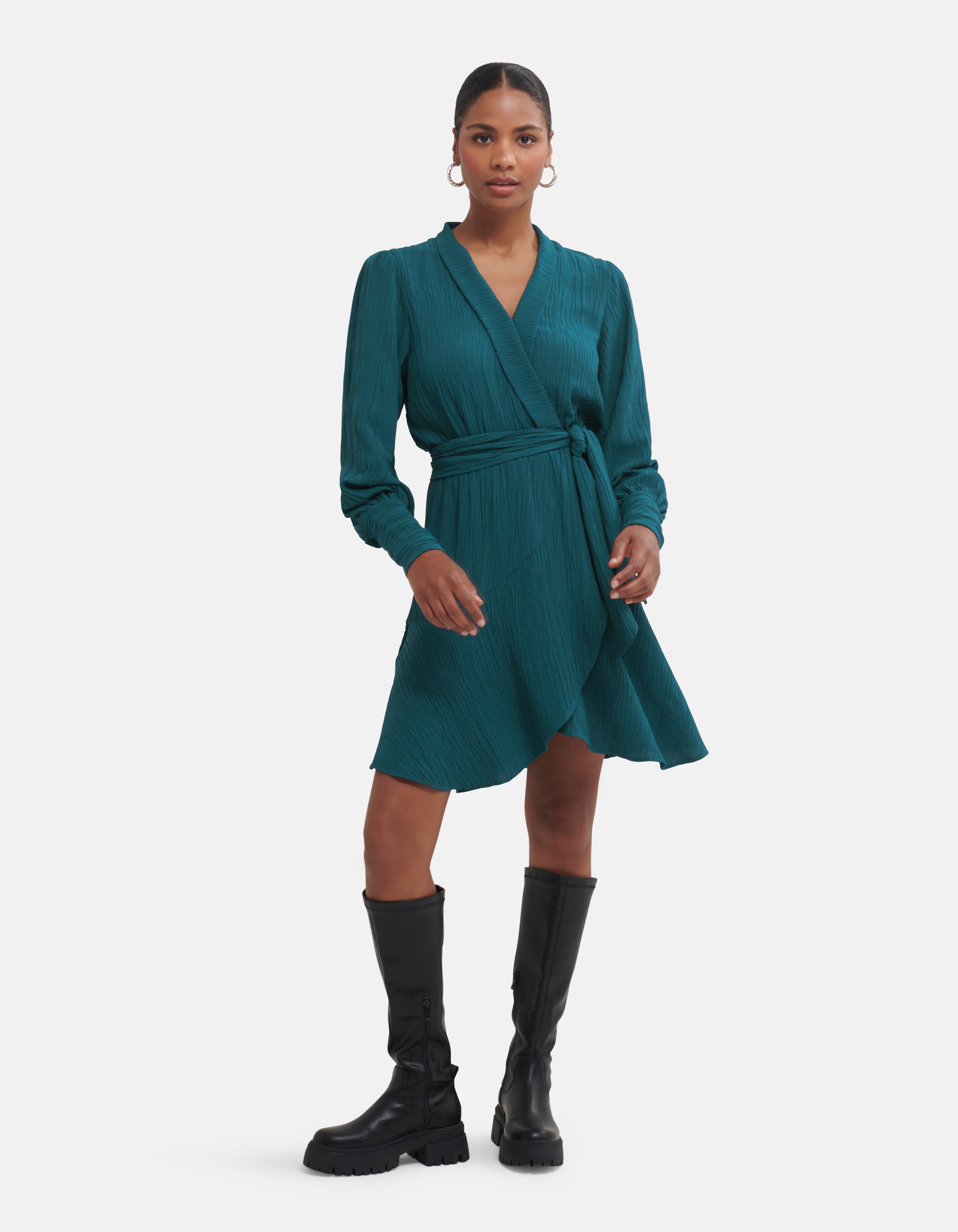 Crinkle-Kleid Blau von Fred SHOEBY WOMEN