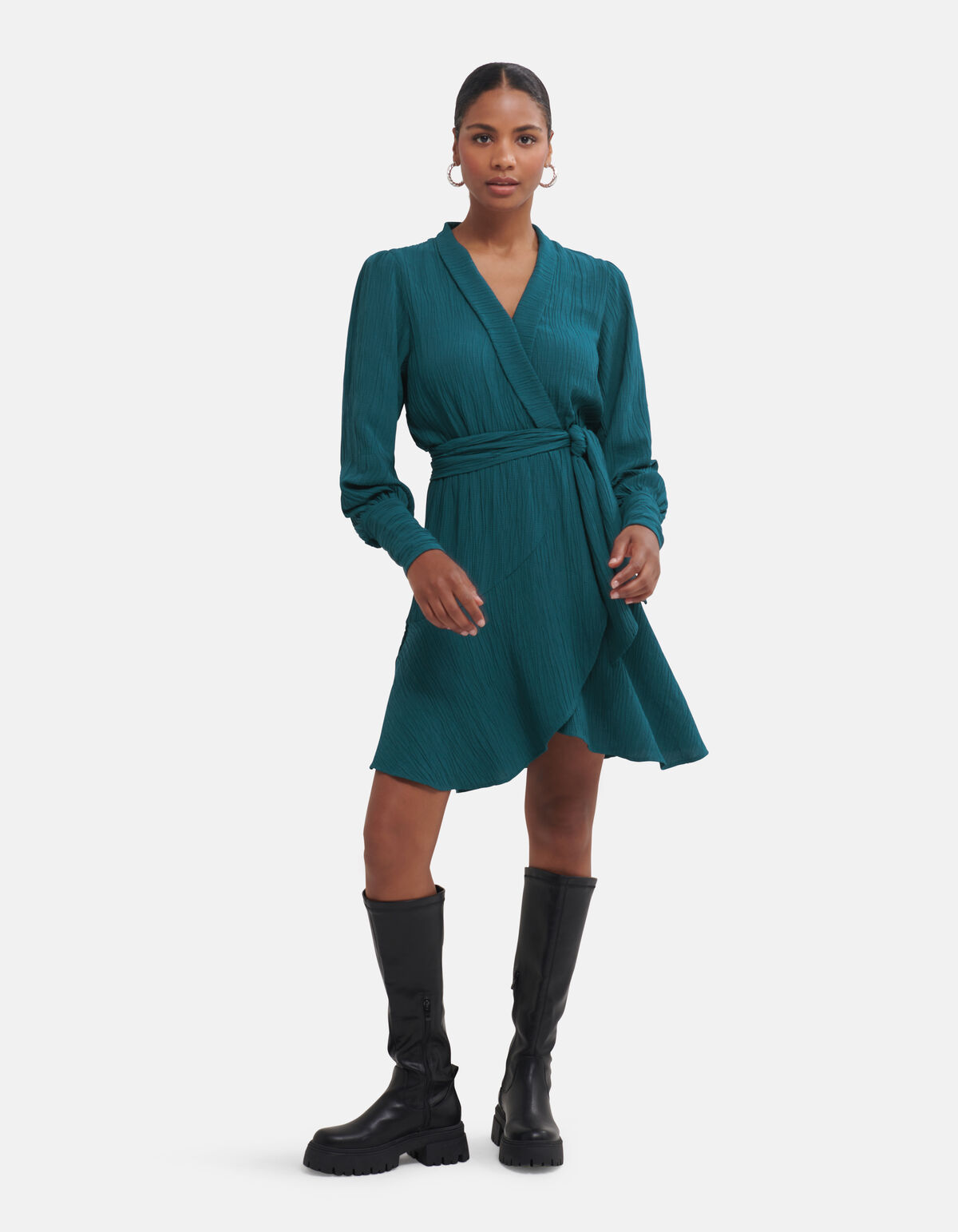Crinkle-Kleid Blau SHOEBY WOMEN