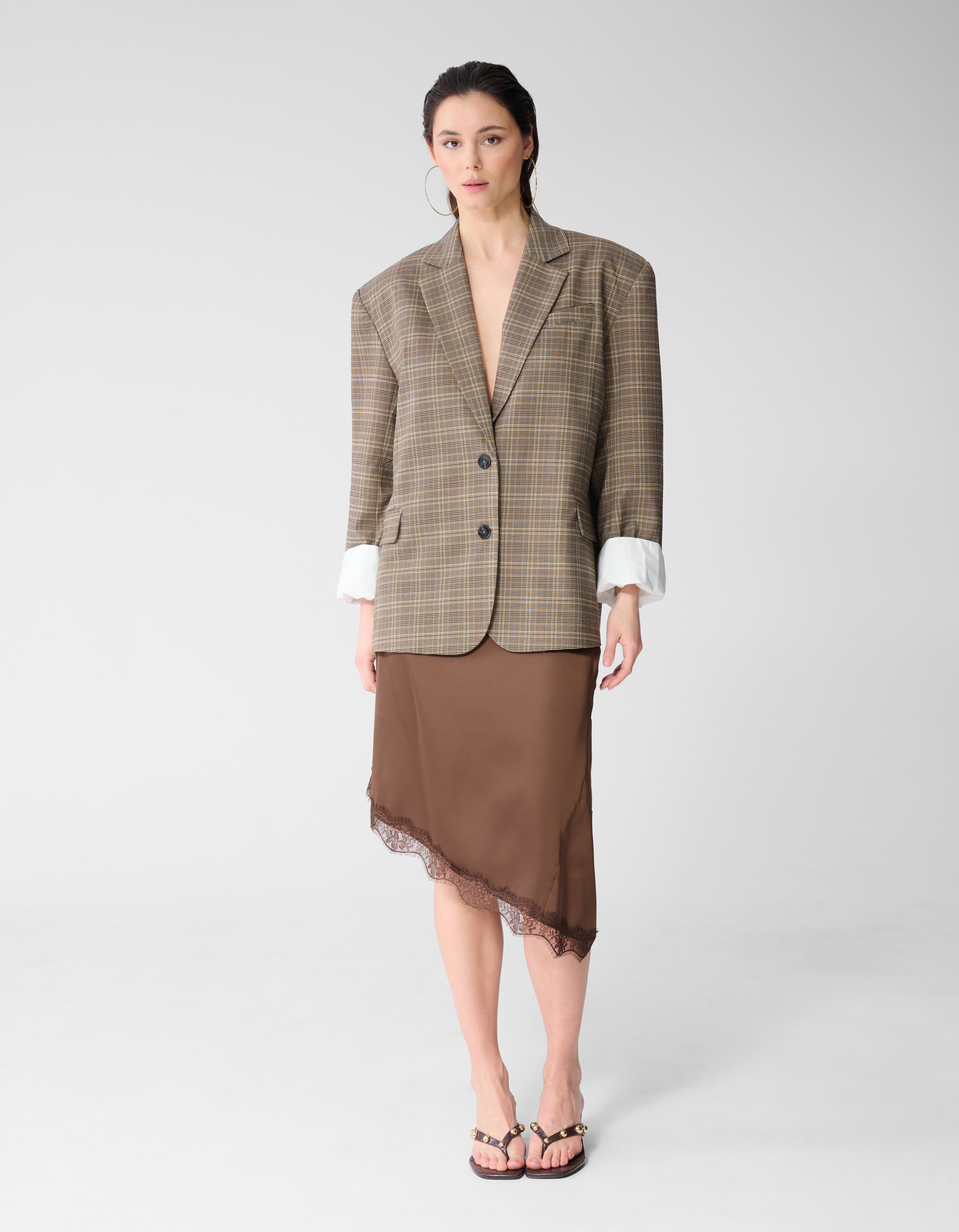 Asymmetrischer Rock Braun SHOEBY WOMEN