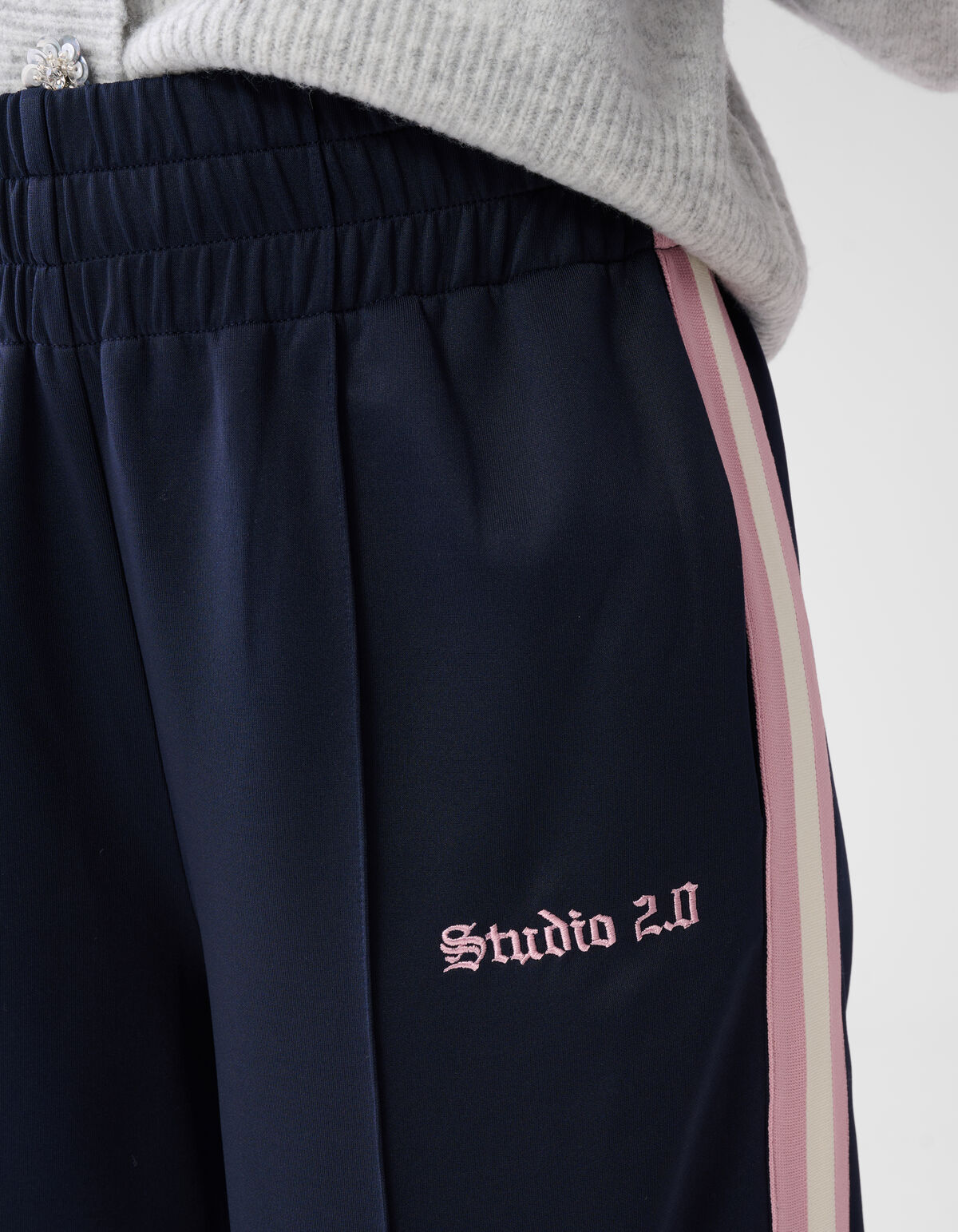 Sportliche Hose mit weitem Bein Dunkelblau SHOEBY WOMEN