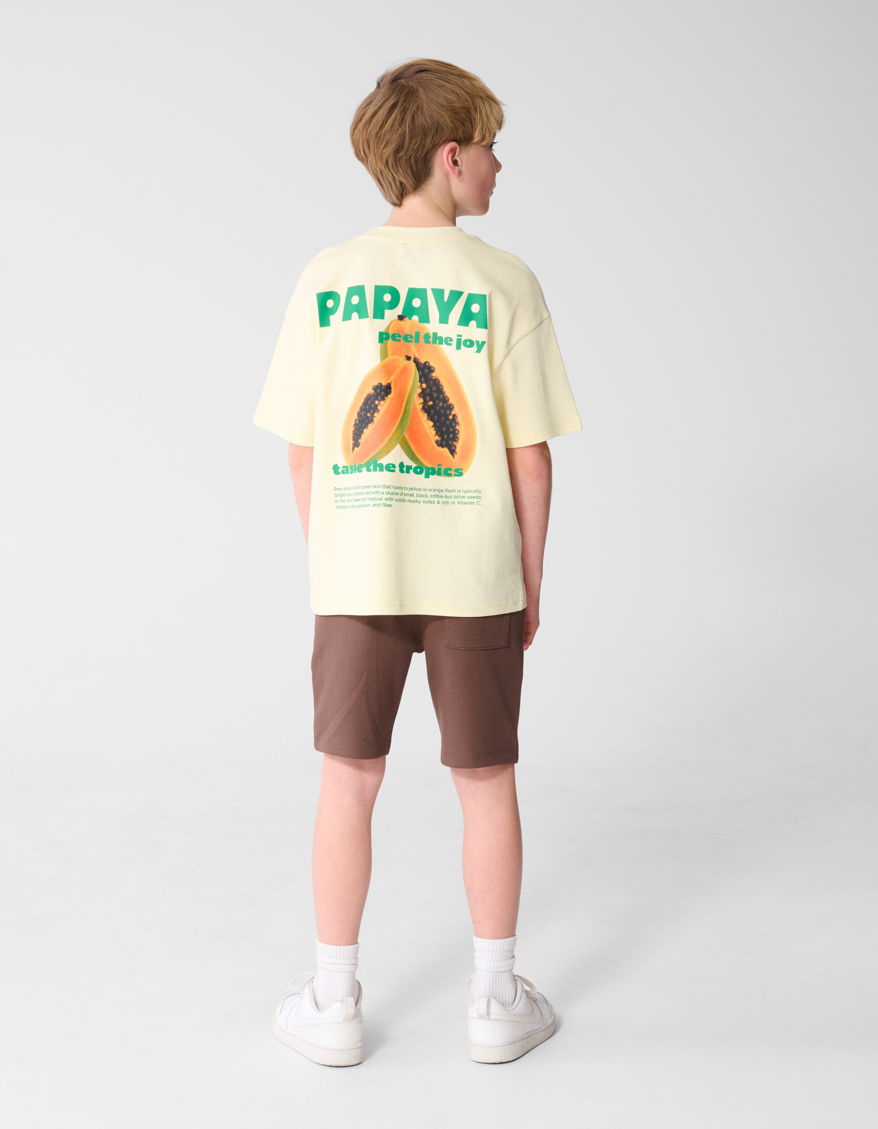 Piqu&eacute;-Short Dunkelbraun SHOEBY BOYS