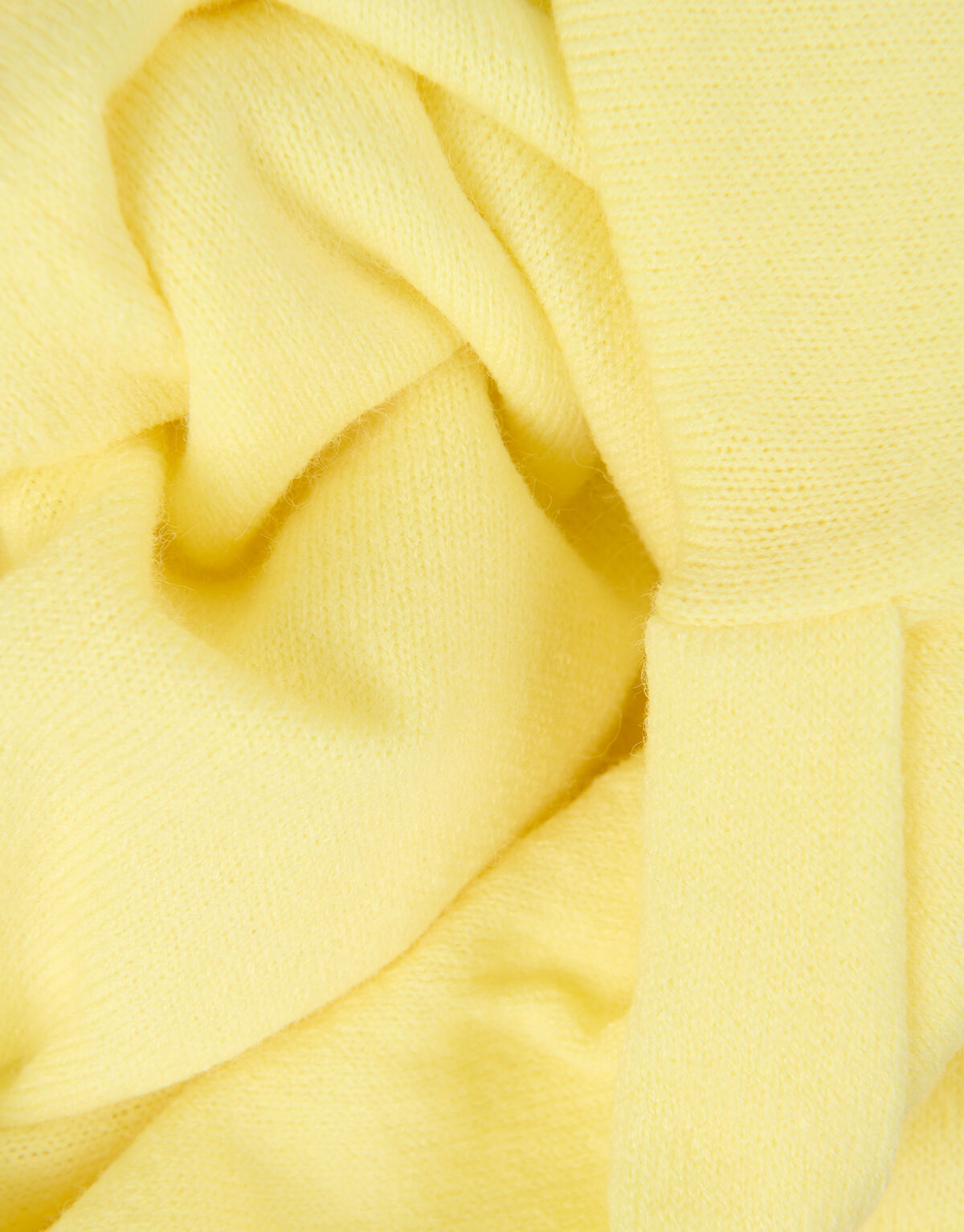Stricktop mit Puffärmeln Gelb SHOEBY WOMEN