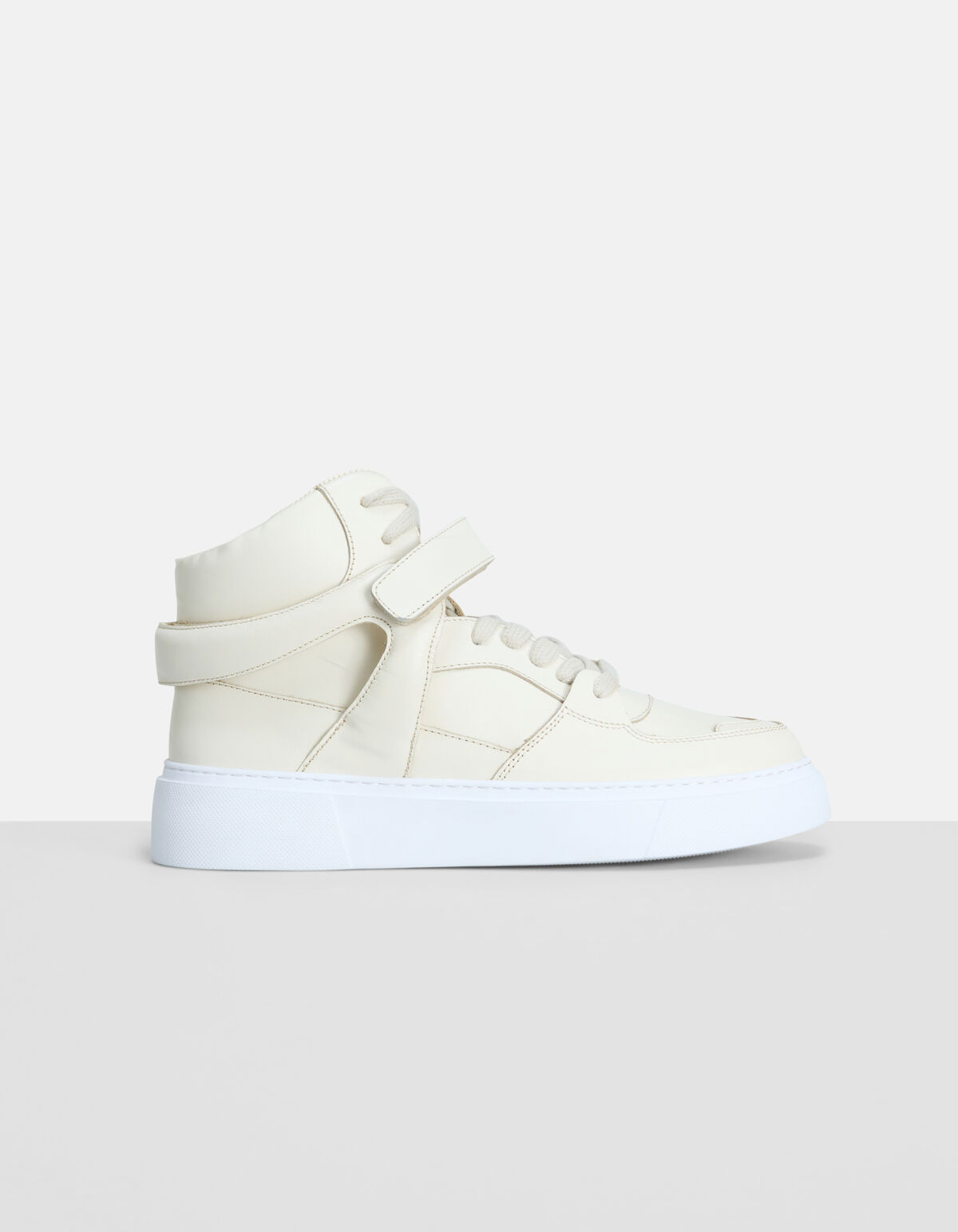 Hohe Leder-Sneaker Beige SHOEBY SHOES