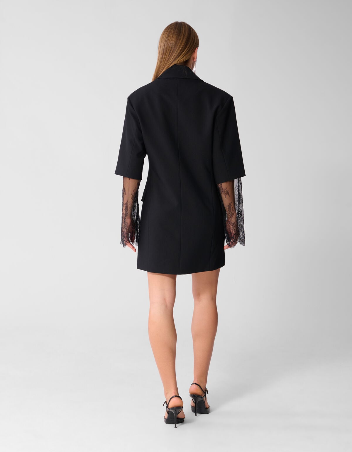 Blazerkleid Mit Spitze Schwarz SHOEBY WOMEN