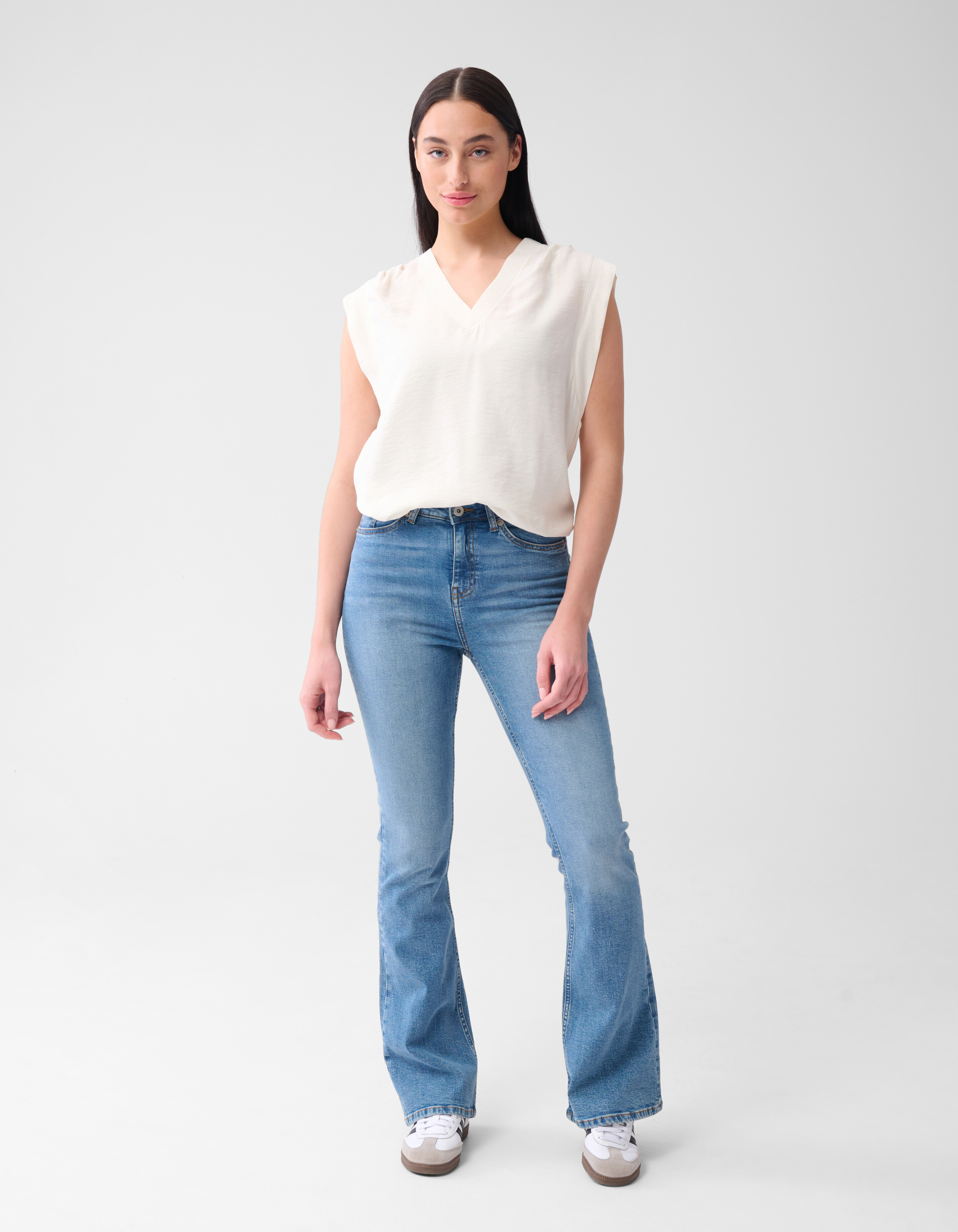V-Ausschnitt Top Off White SHOEBY WOMEN