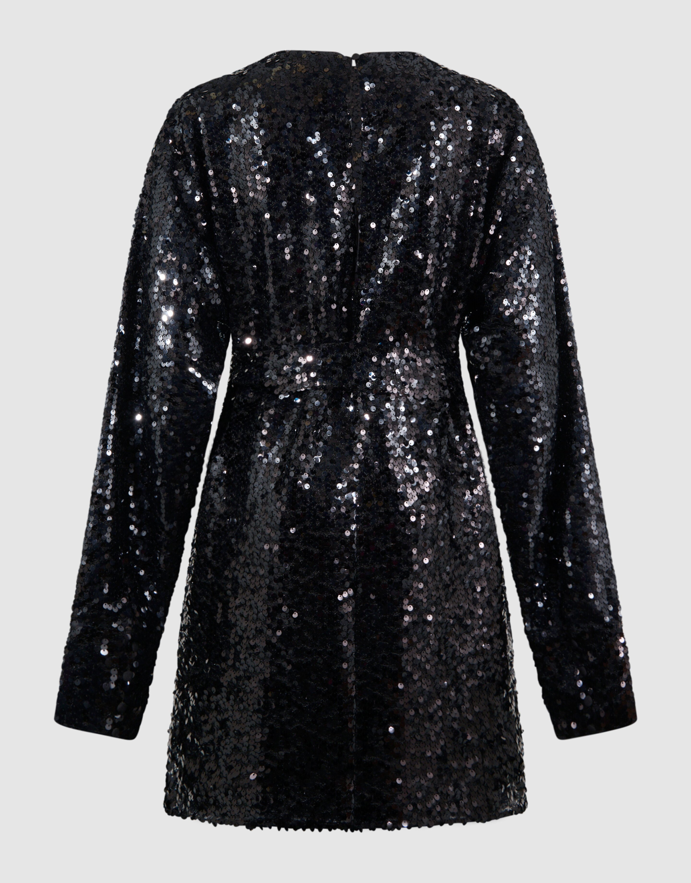 Sequin Mini Dress Black SHOEBY WOMEN