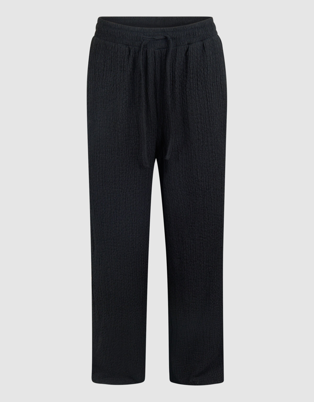 Crinkle Wide Leg Trousers Black SHOEBY WOMEN