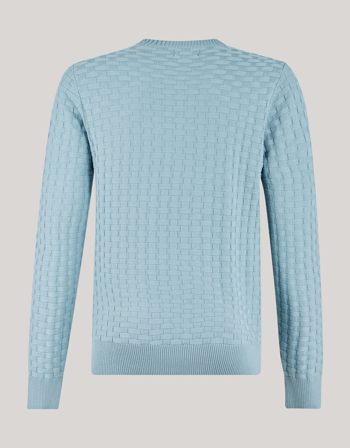 Struktur Pullover Hellgrau SHOEBY MEN