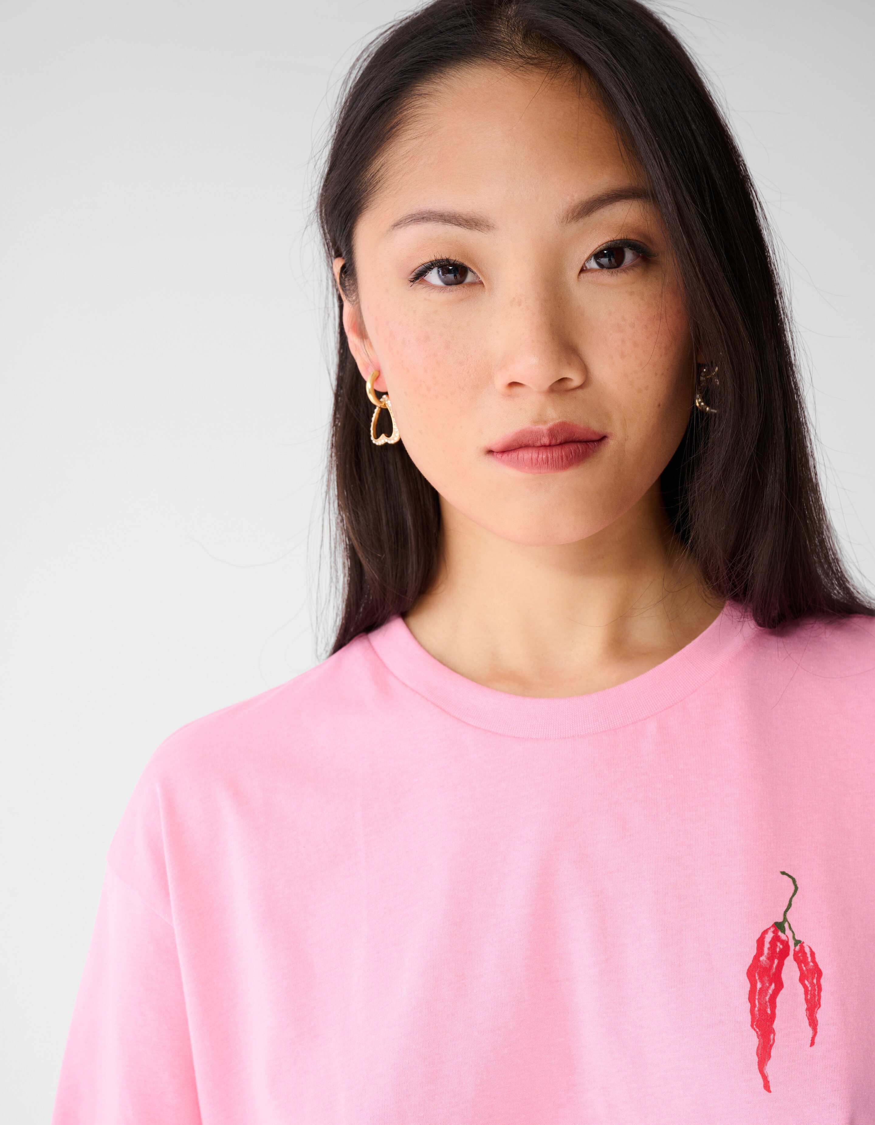 Pepper Artwork T-Shirt Rosa SHOEBY WOMEN