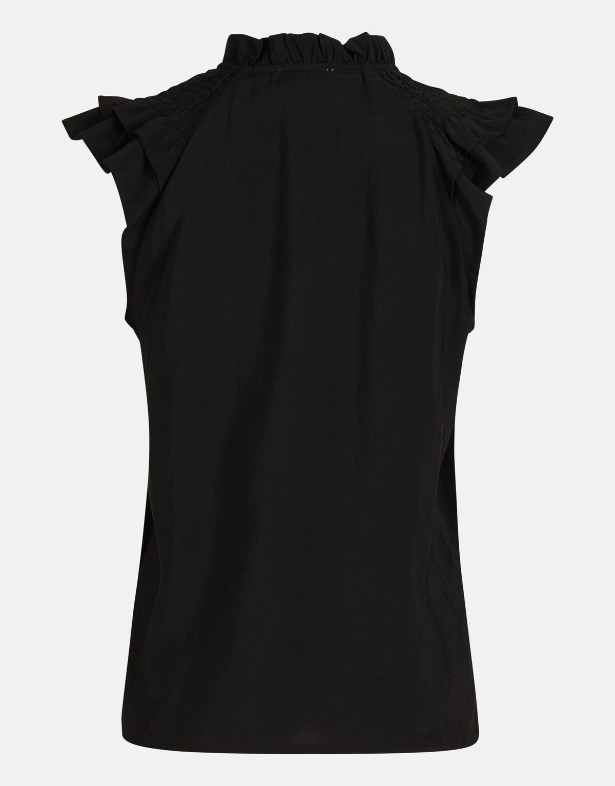 Rüschen-Top Schwarz SHOEBY WOMEN