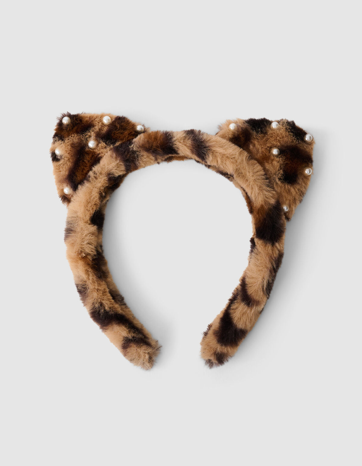 Katze Perlenhaarband Braun SHOEBY ACCESSOIRES