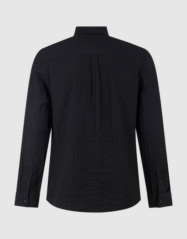 Struktur Hemd Schwarz SHOEBY MEN