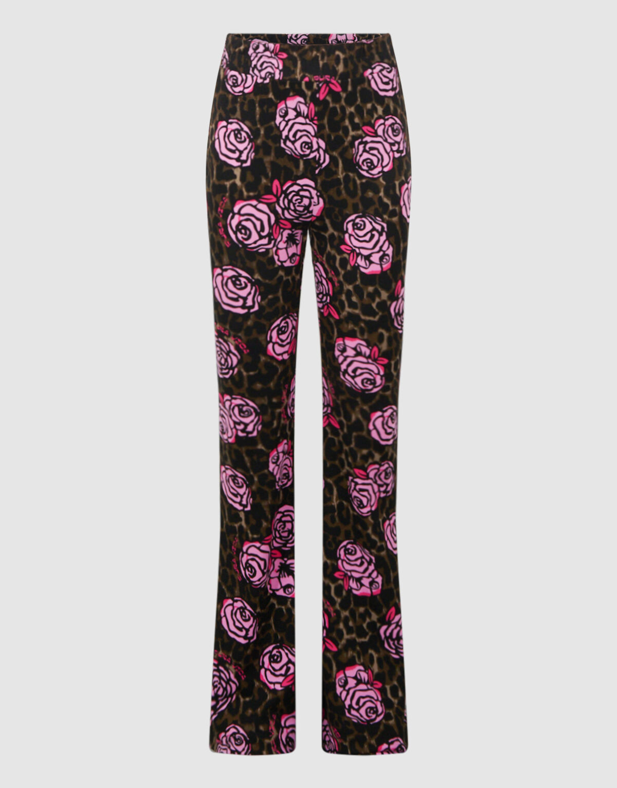 Rosenbedruckte ausgestellte Hose Braun SHOEBY GIRLS