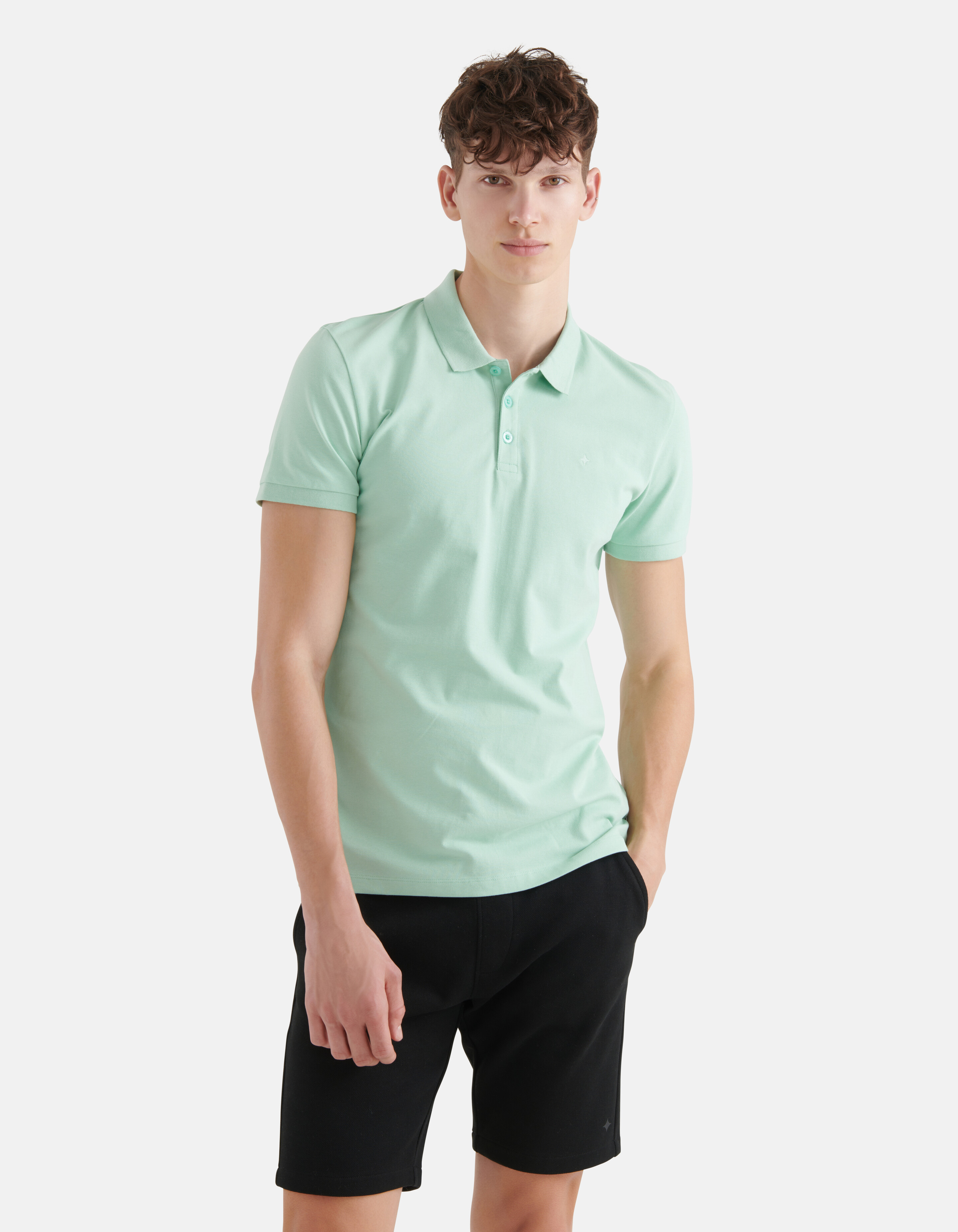 Basic Polo Hellgrün SHOEBY MEN