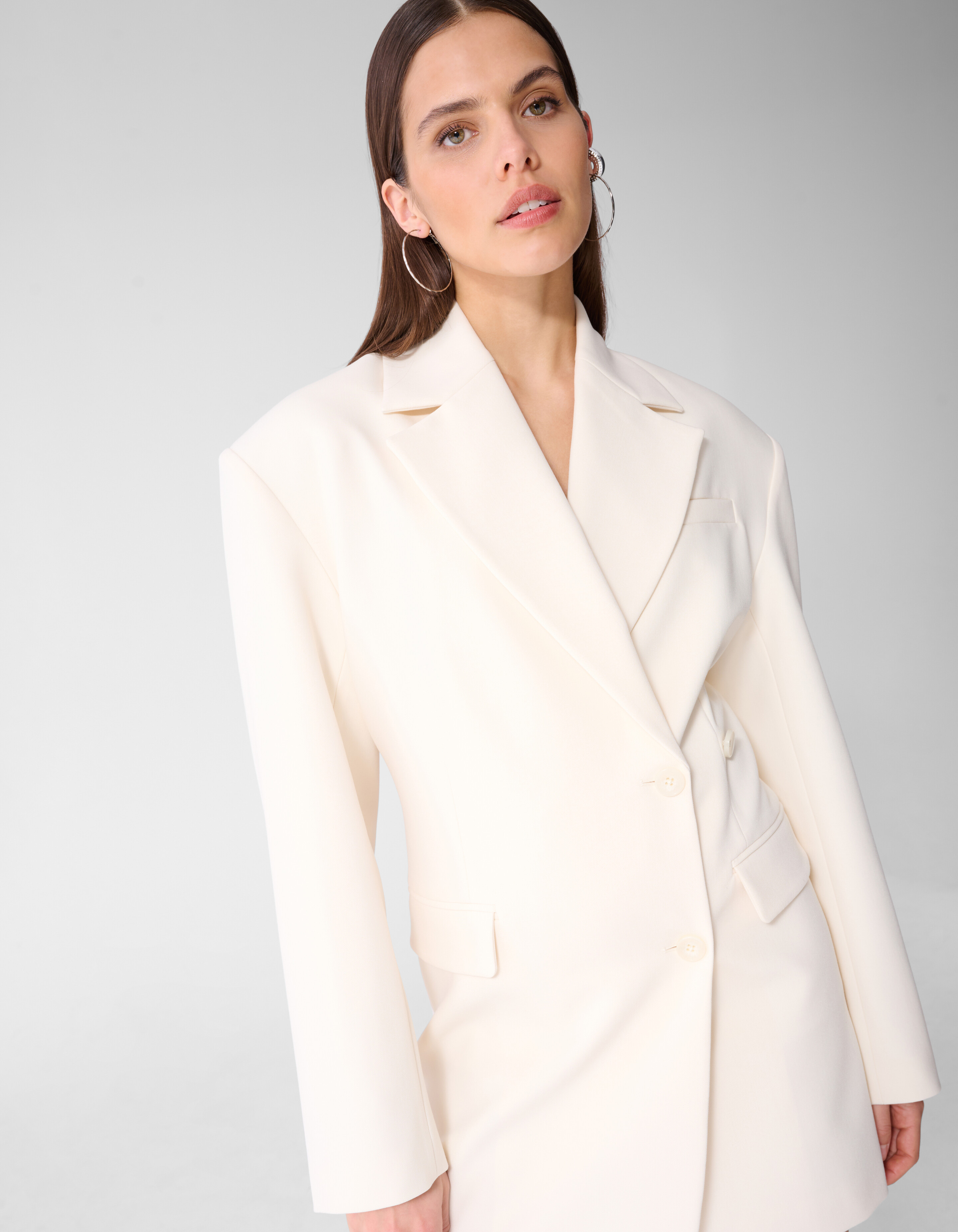 Blazer Mini Kleid Gebrochen Wei&szlig; SHOEBY WOMEN