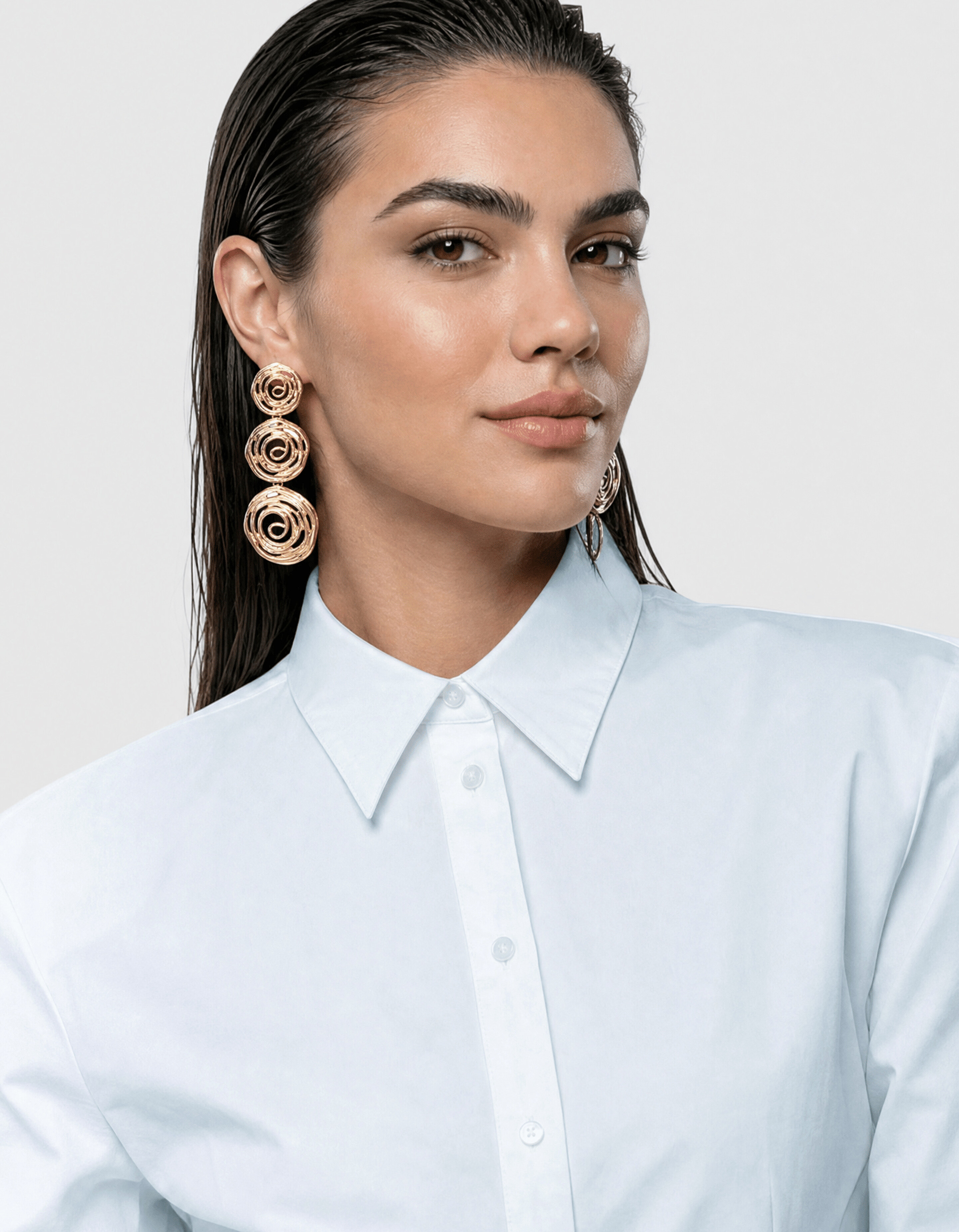 Peplum-Bluse Wei&szlig; SHOEBY WOMEN