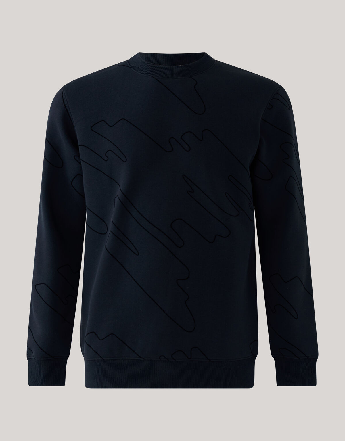 Flock Print Pullover Schwarz SHOEBY MEN