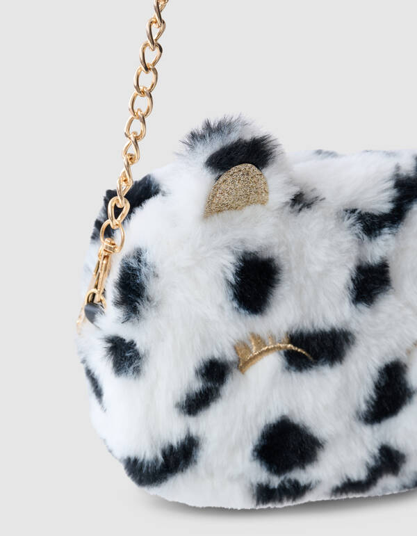 Cow Glitter Tas Wit SHOEBY ACCESSOIRES