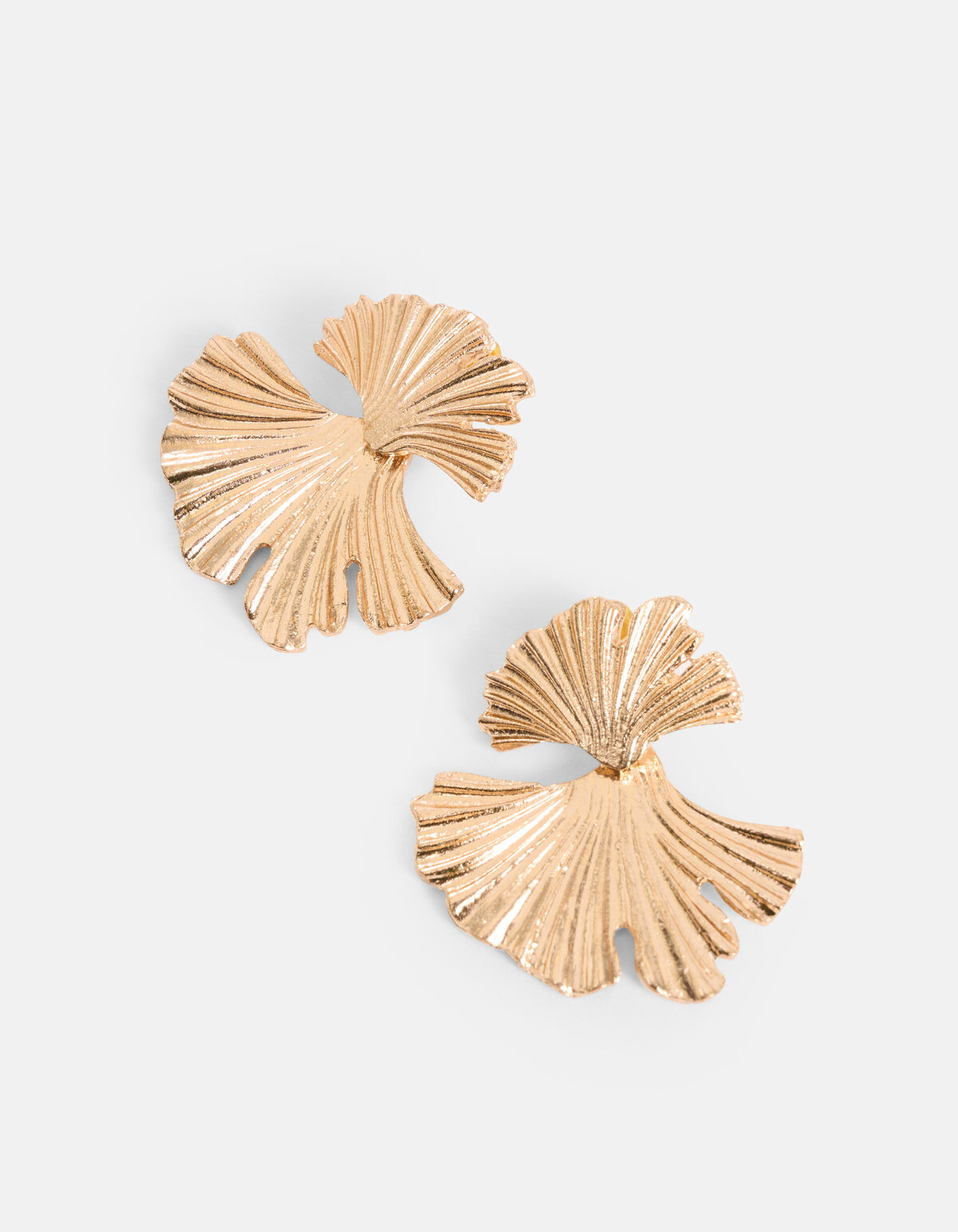 Blatt-Ohrringe Gold SHOEBY ACCESSOIRES