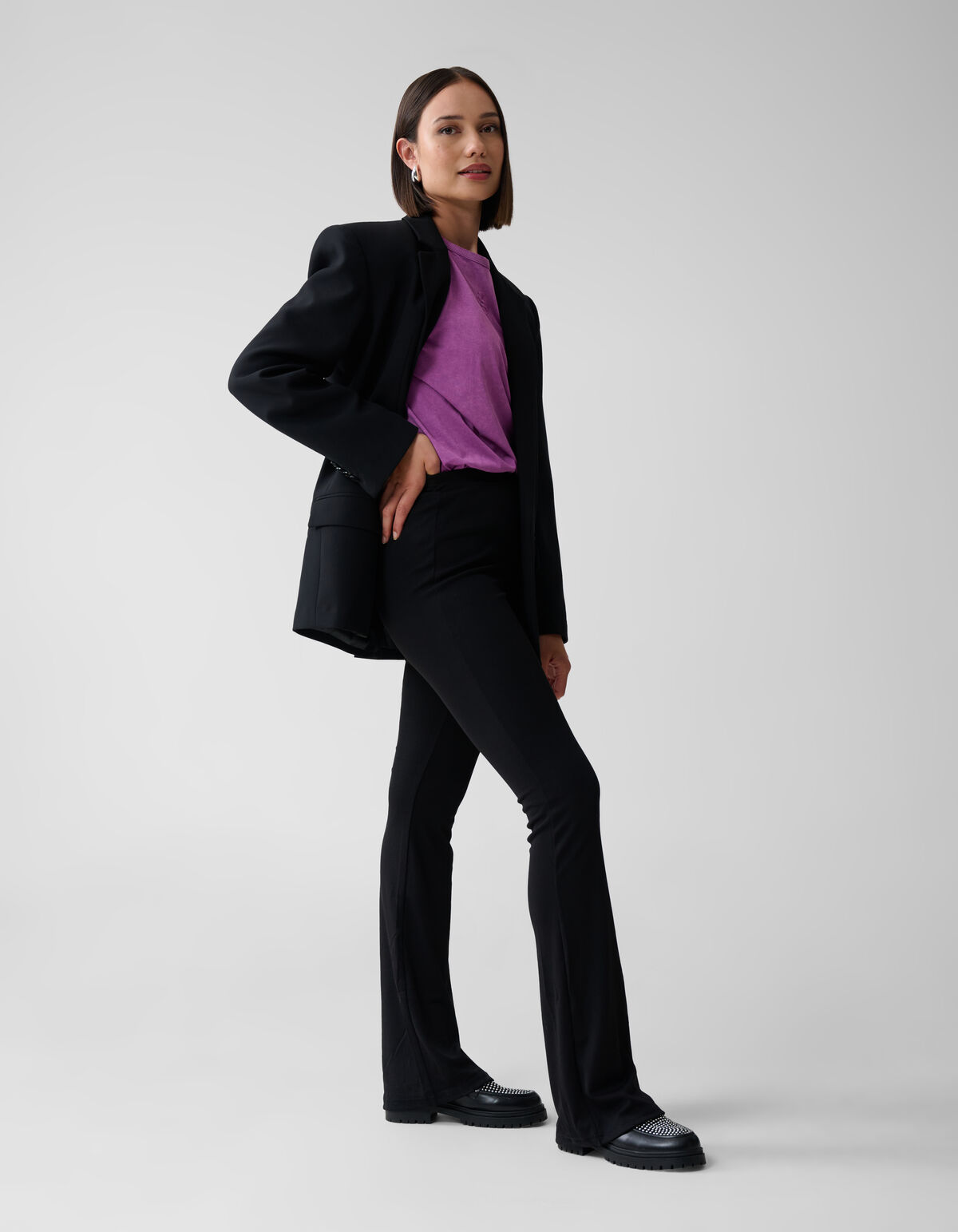 Leggings mit ausgestellter Passform Schwarz SHOEBY WOMEN