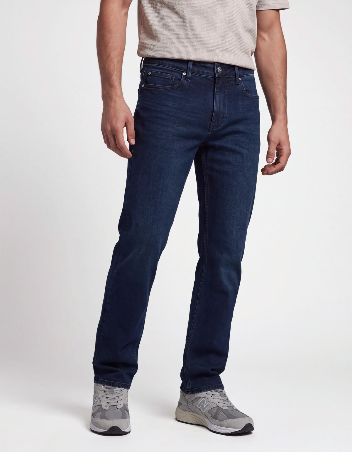 Slim Fit Jeans Blau/Schwarz L34 SHOEBY MEN