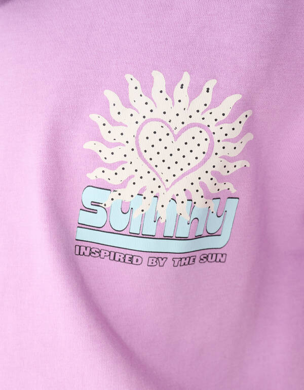 Sun Artwork T-Shirt Lila SHOEBY GIRLS