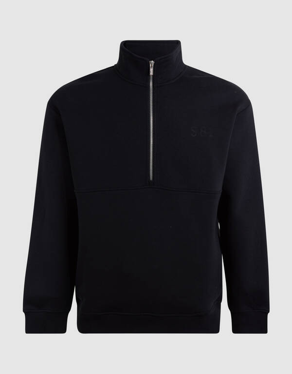 Halbzippullover Schwarz SHOEBY MEN